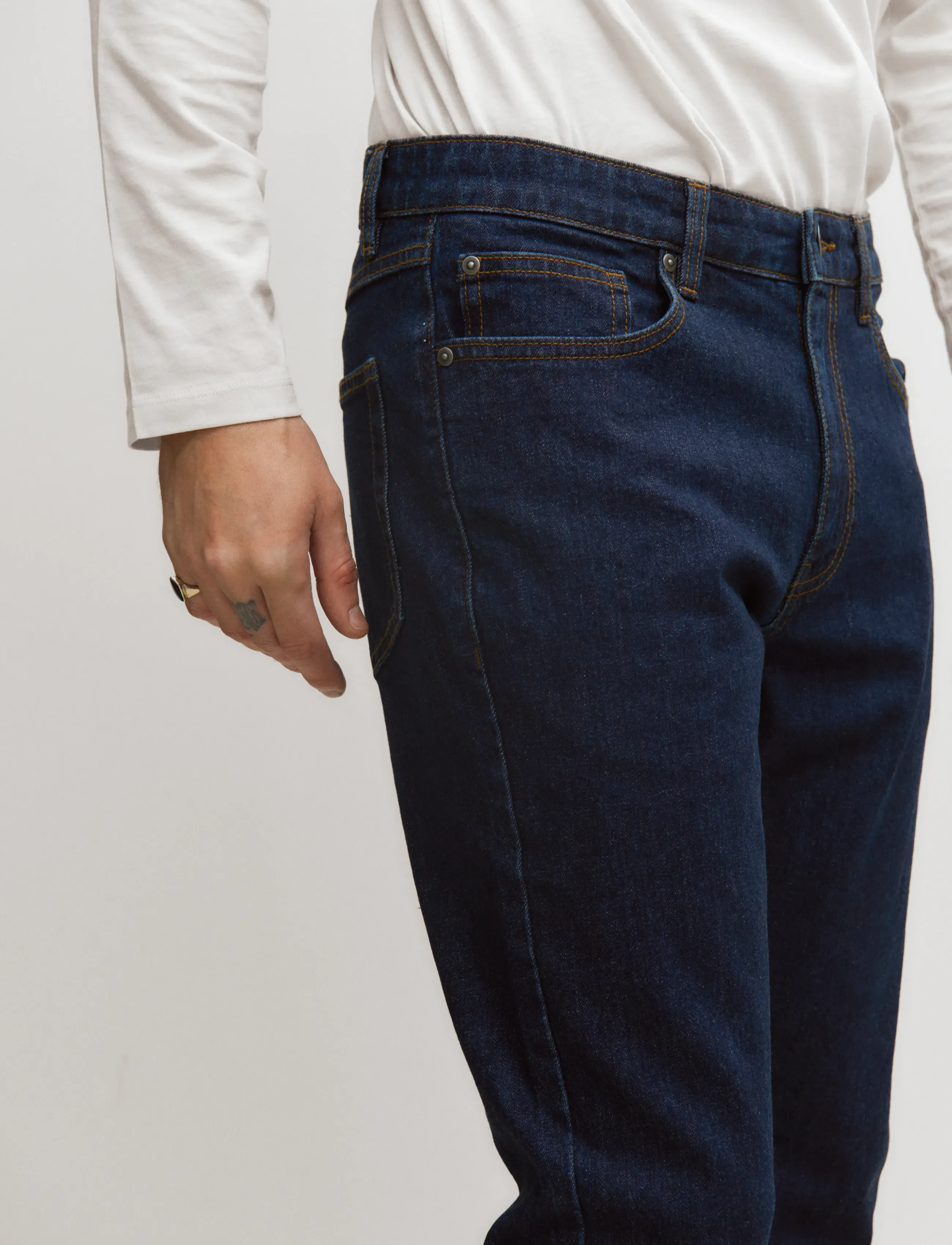 Enkel Studio - Jeans SLIM ESGUNNAR - slim jeans - rinsed - 4