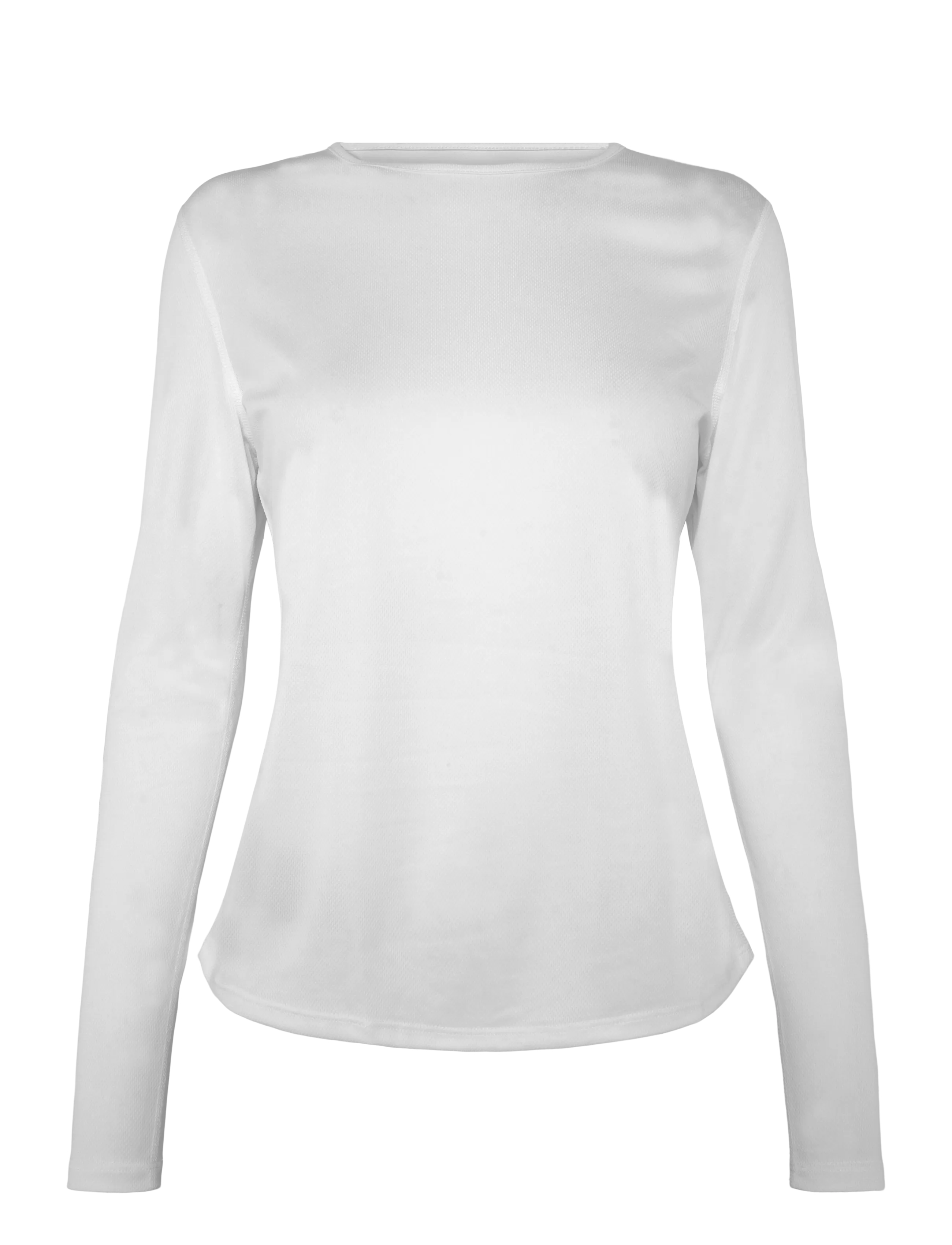 Enkel Studio Sports T-Shirt L/S Women - Långärmade tröjor - BRILLIANT WHITE / white