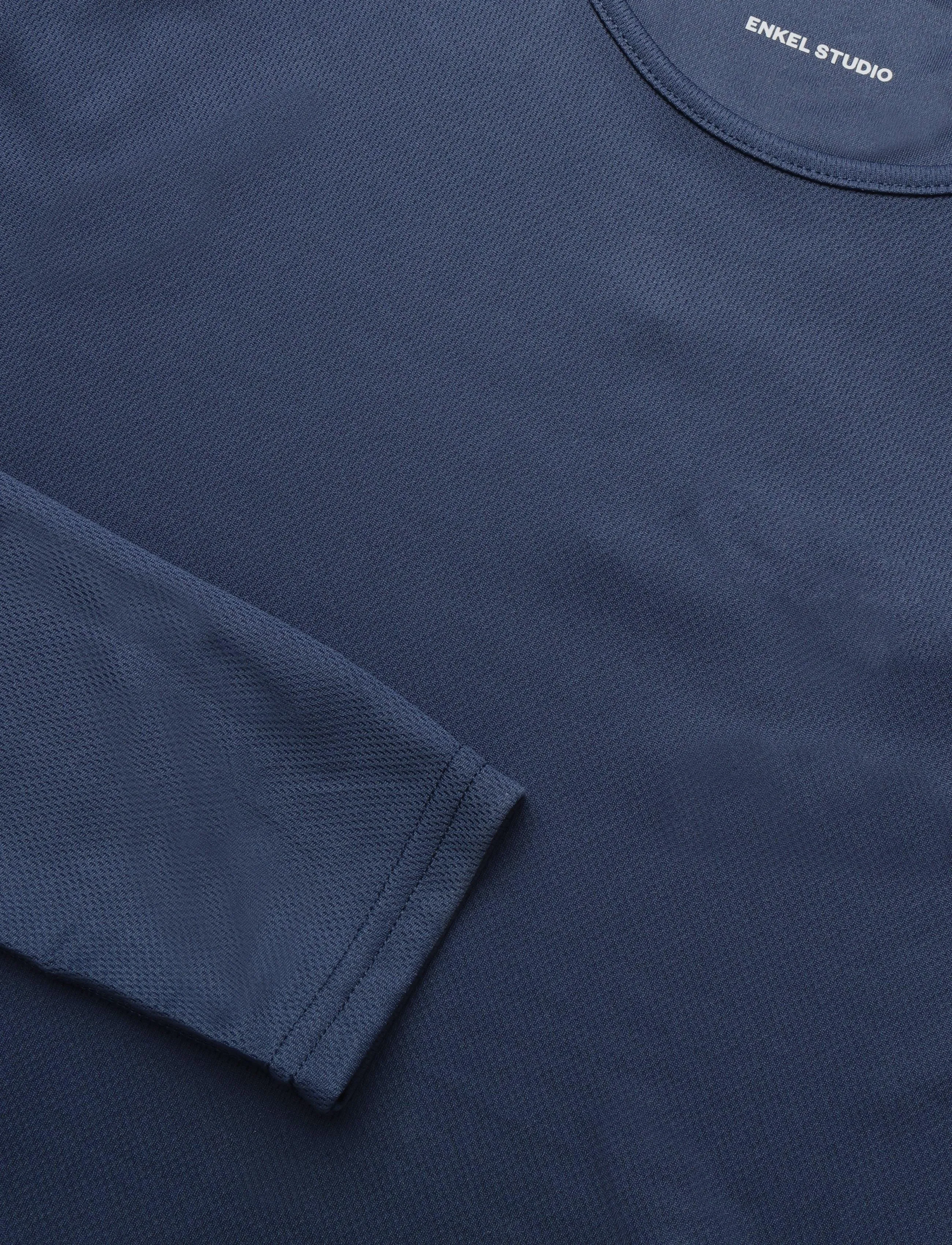 Enkel Studio - Men's Sports T-Shirt longsleeved - lägsta priserna - navy - 2