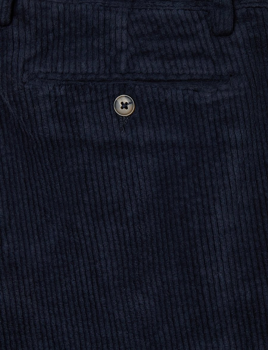 Enkel Studio - Formal corduroy chino - Ülikonnapüksid - dk blue - 2
