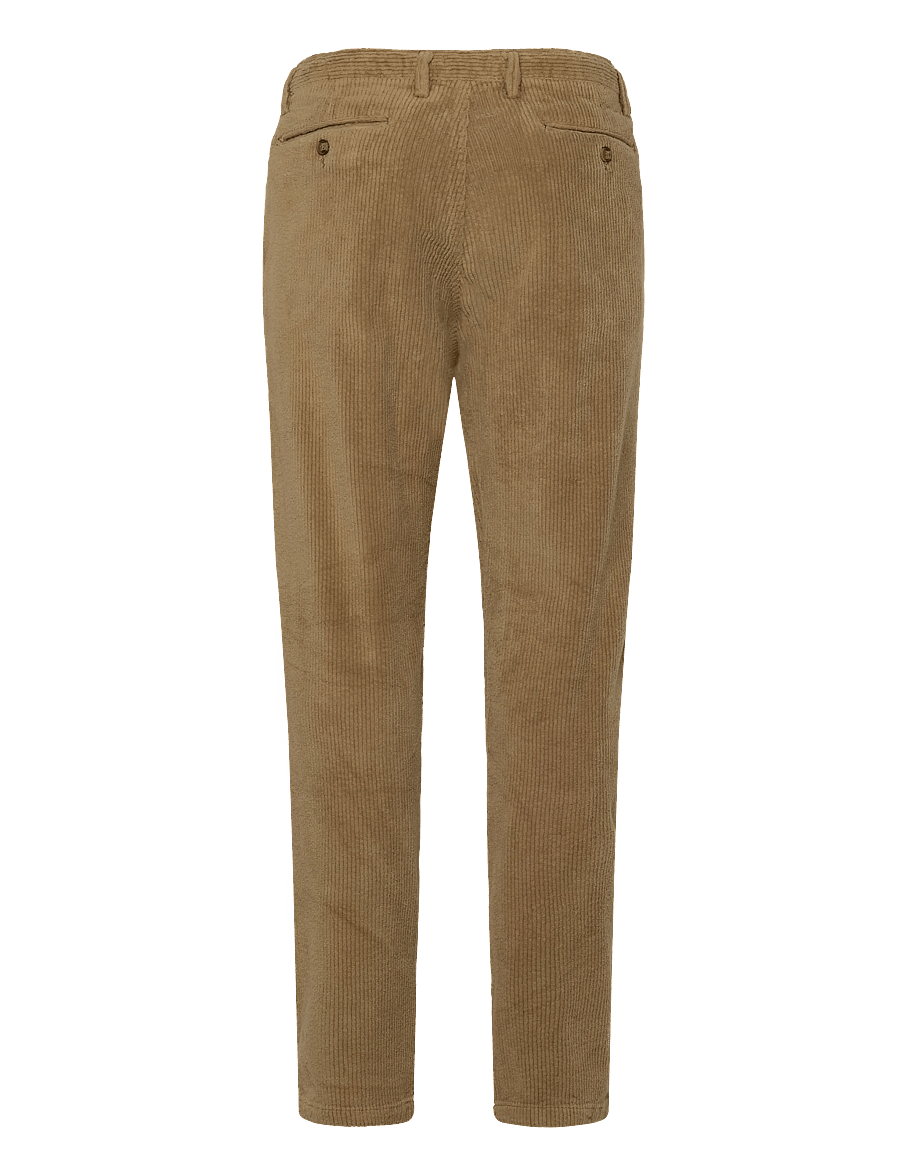 Enkel Studio - Formal corduroy chino - anzugshosen - light brown - 1