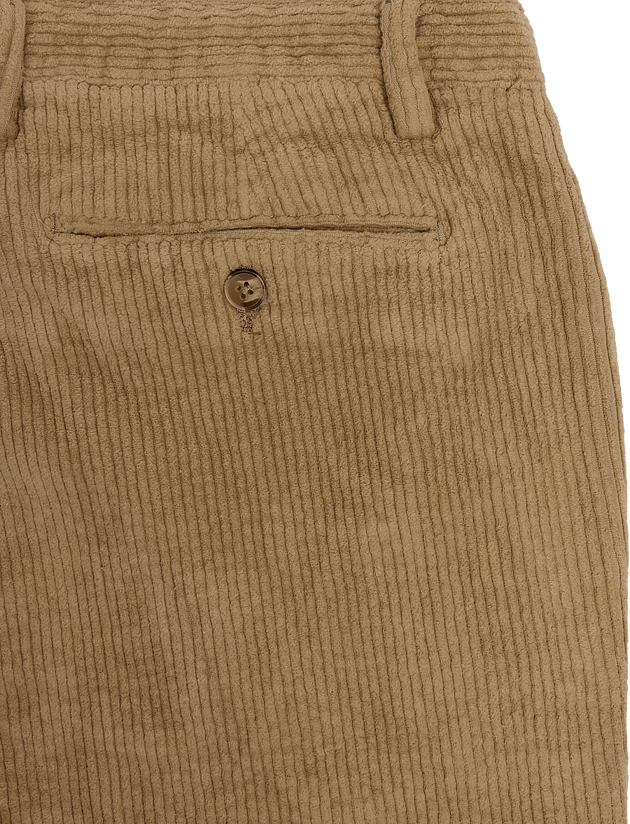 Enkel Studio - Formal corduroy chino - anzugshosen - light brown - 4