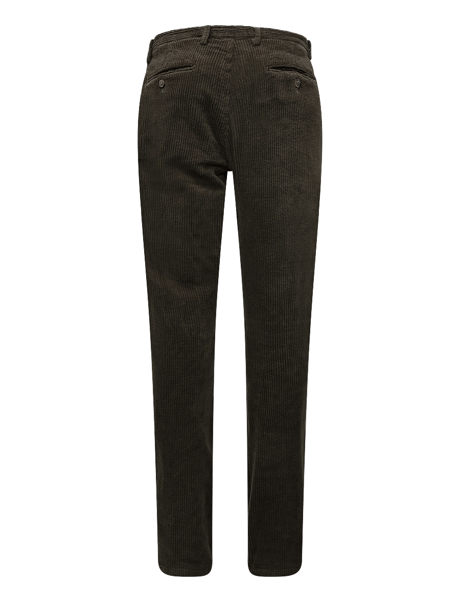 Enkel Studio - Formal corduroy chino - chinos - military - 1