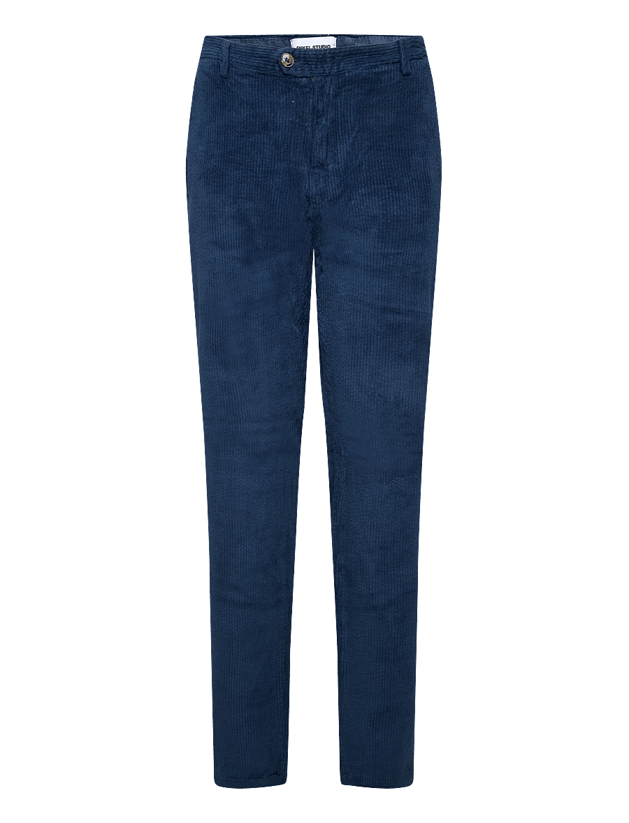 Enkel Studio - Formal corduroy chino - chinos - navy - 0