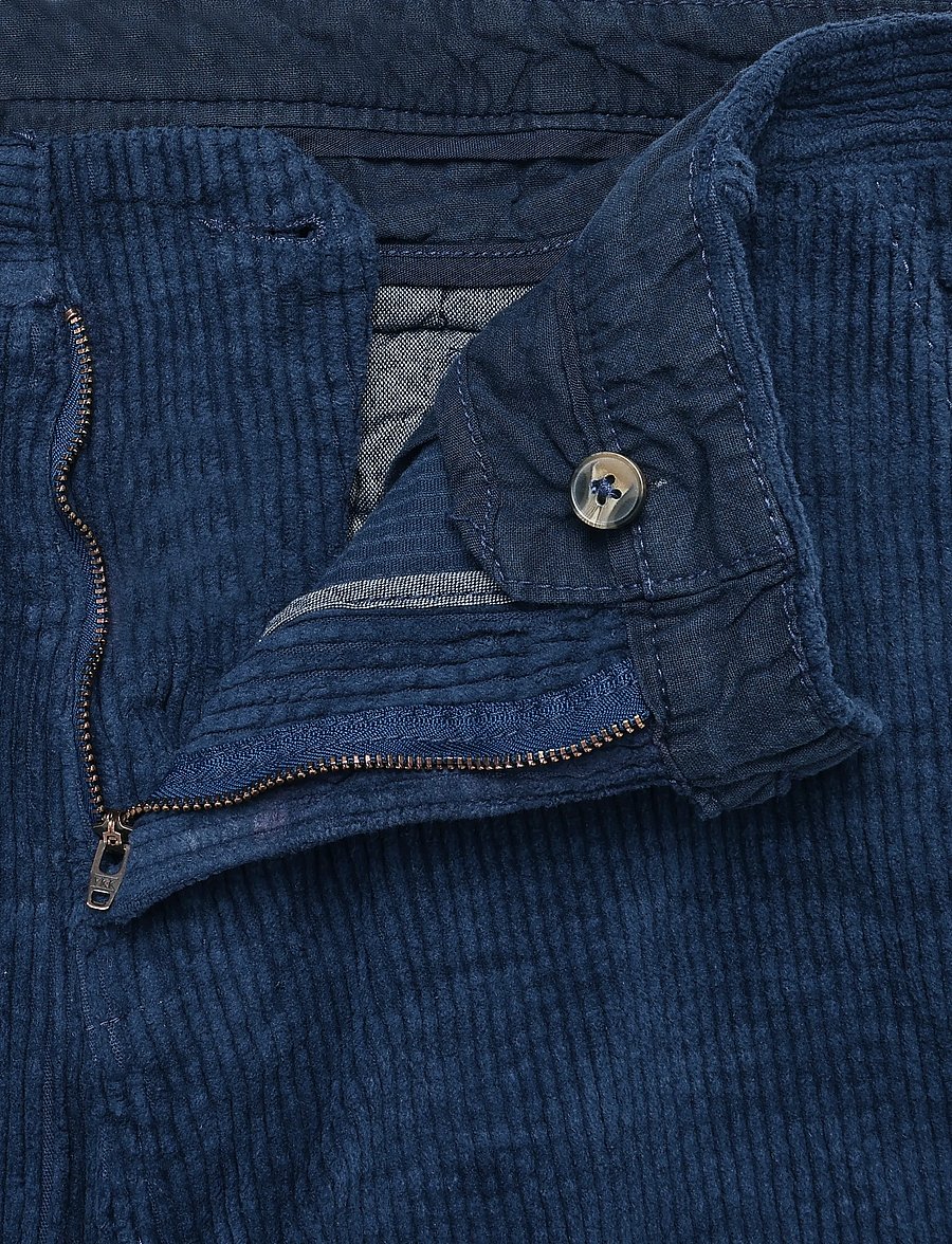 Enkel Studio - Formal corduroy chino - chinos - navy - 2