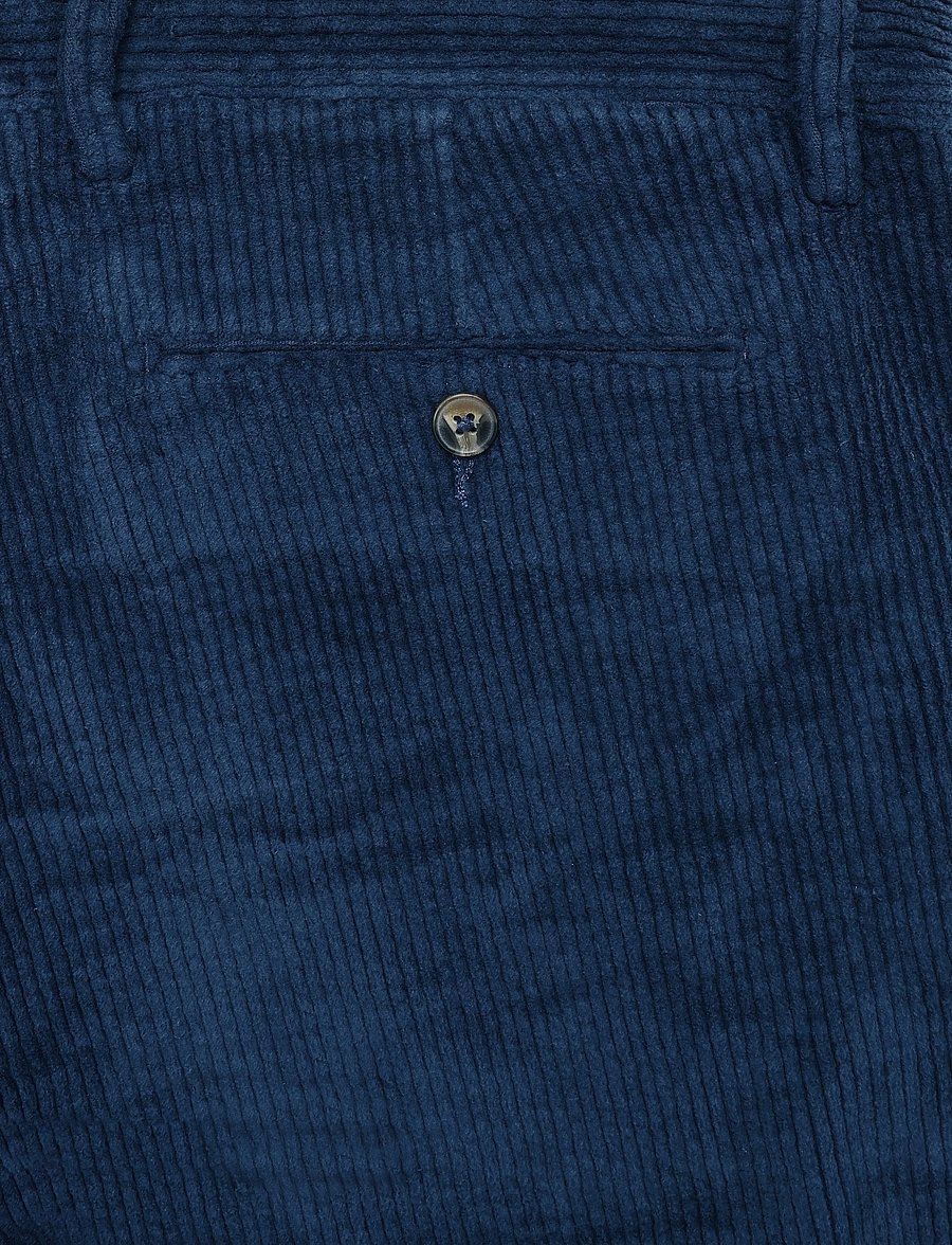 Enkel Studio - Formal corduroy chino - chinos - navy - 4
