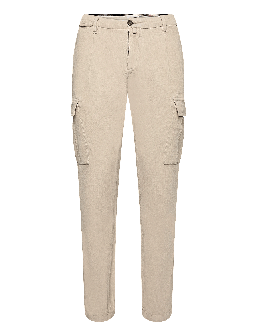 Enkel Studio - Corduroy cargo pants - cargobyxor - beige - 0