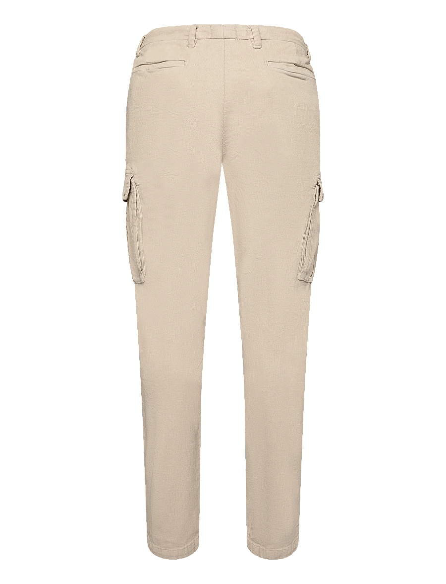 Enkel Studio - Corduroy cargo pants - cargobyxor - beige - 1