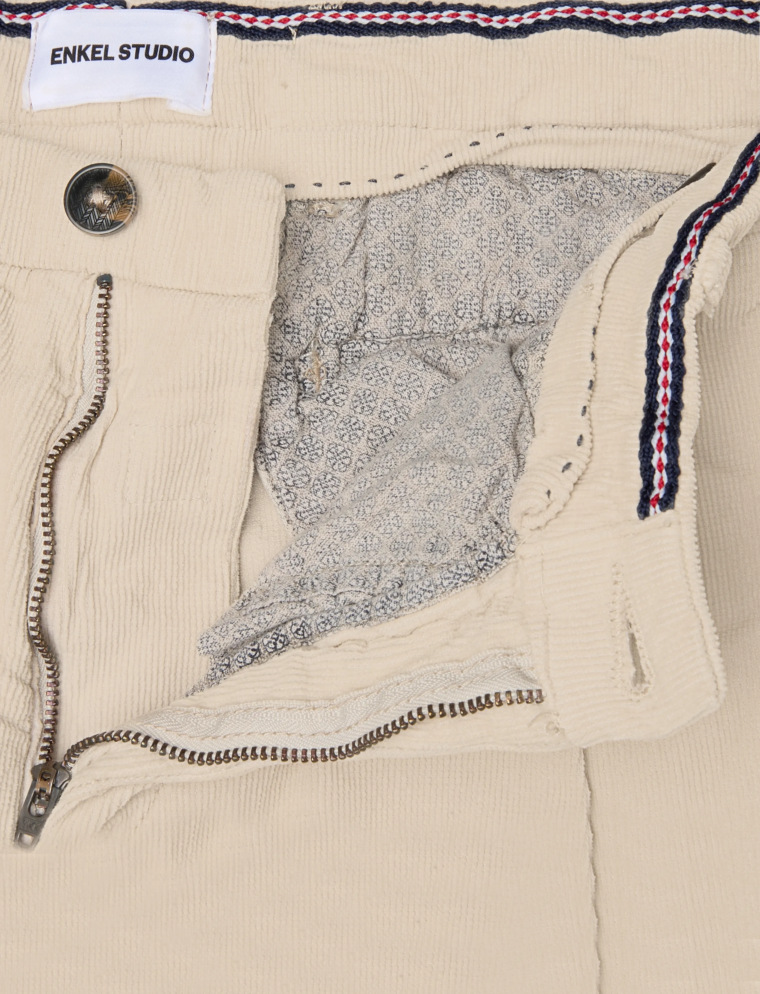 Enkel Studio - Corduroy cargo pants - cargobyxor - beige - 3