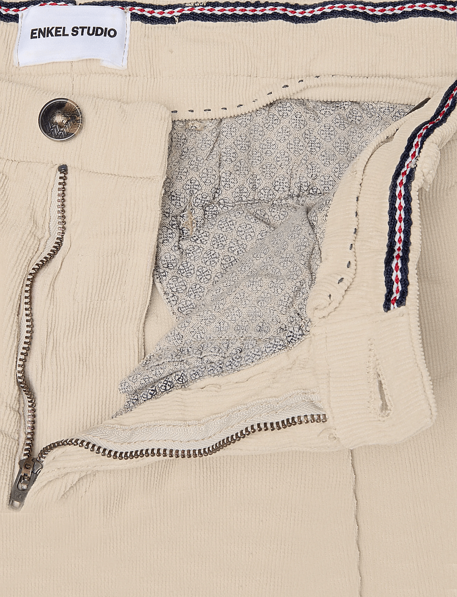 Enkel Studio - Corduroy cargo pants - cargobyxor - beige - 3