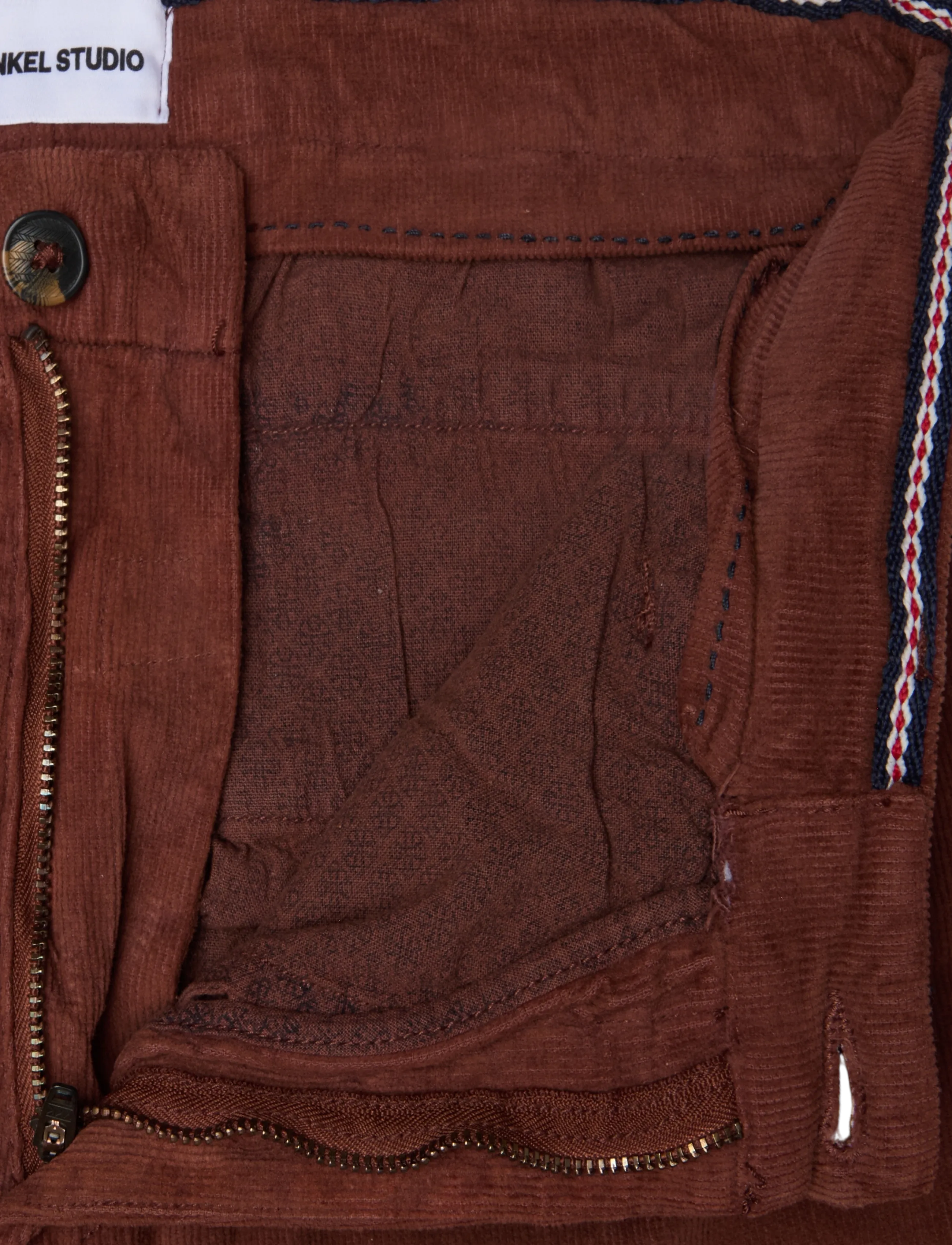 Enkel Studio - Corduroy cargo pants - cargobyxor - brown - 3