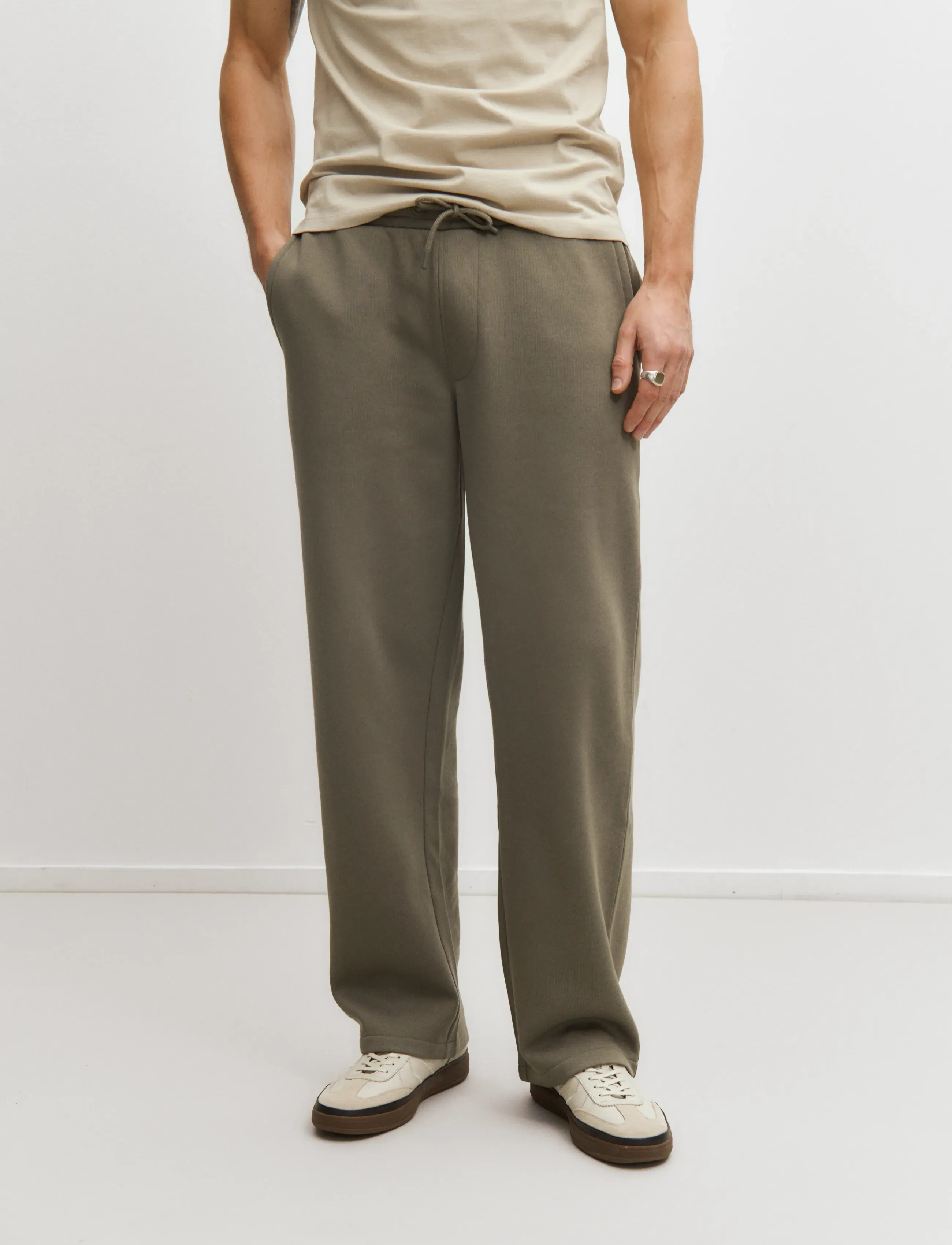 Enkel Studio Sweat Pants, XL, Green, Underdele > Joggingbukser, Herre