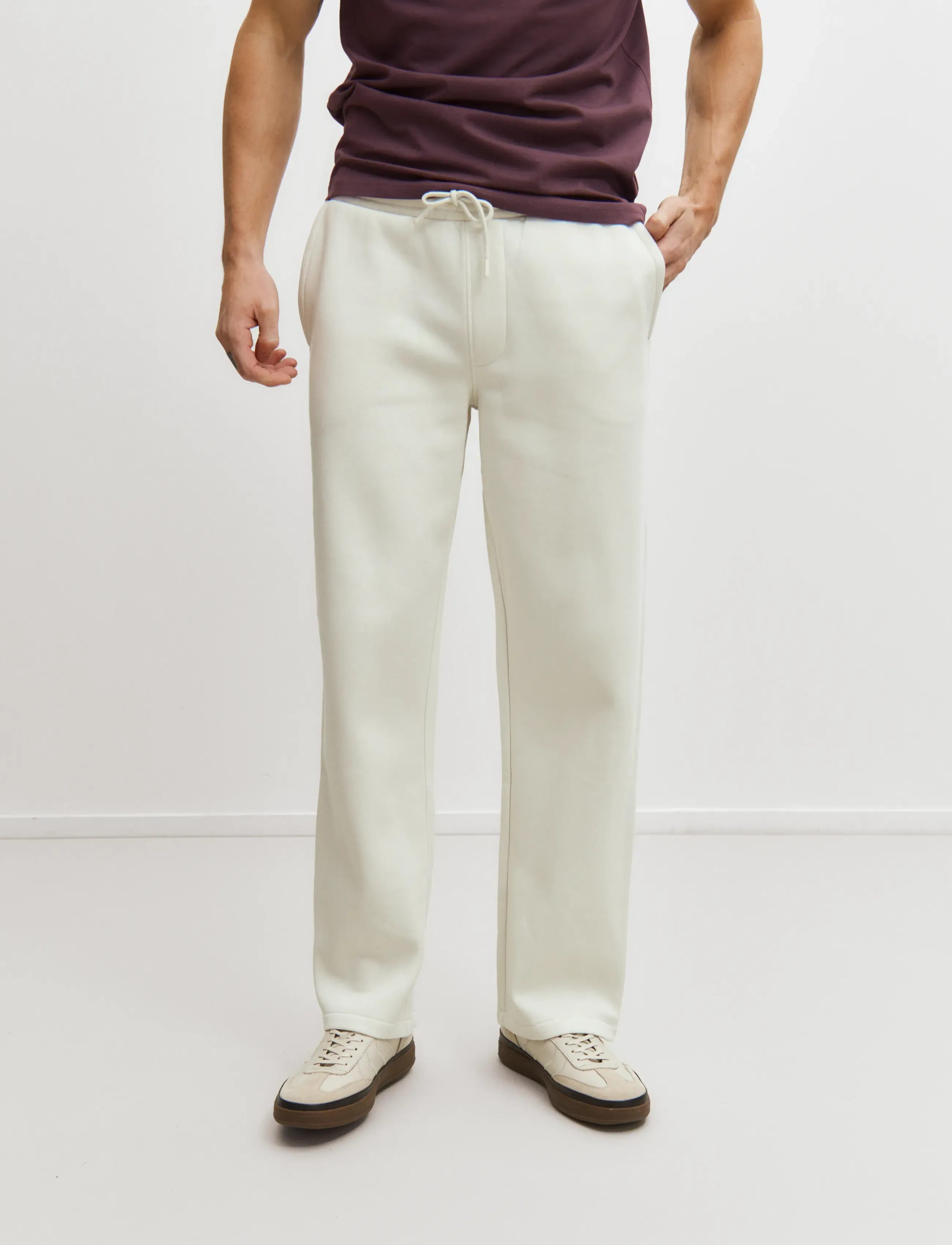 Enkel Studio Sweat Pants, XL, Unterteile, Creme - Sweatpants, Männerswear