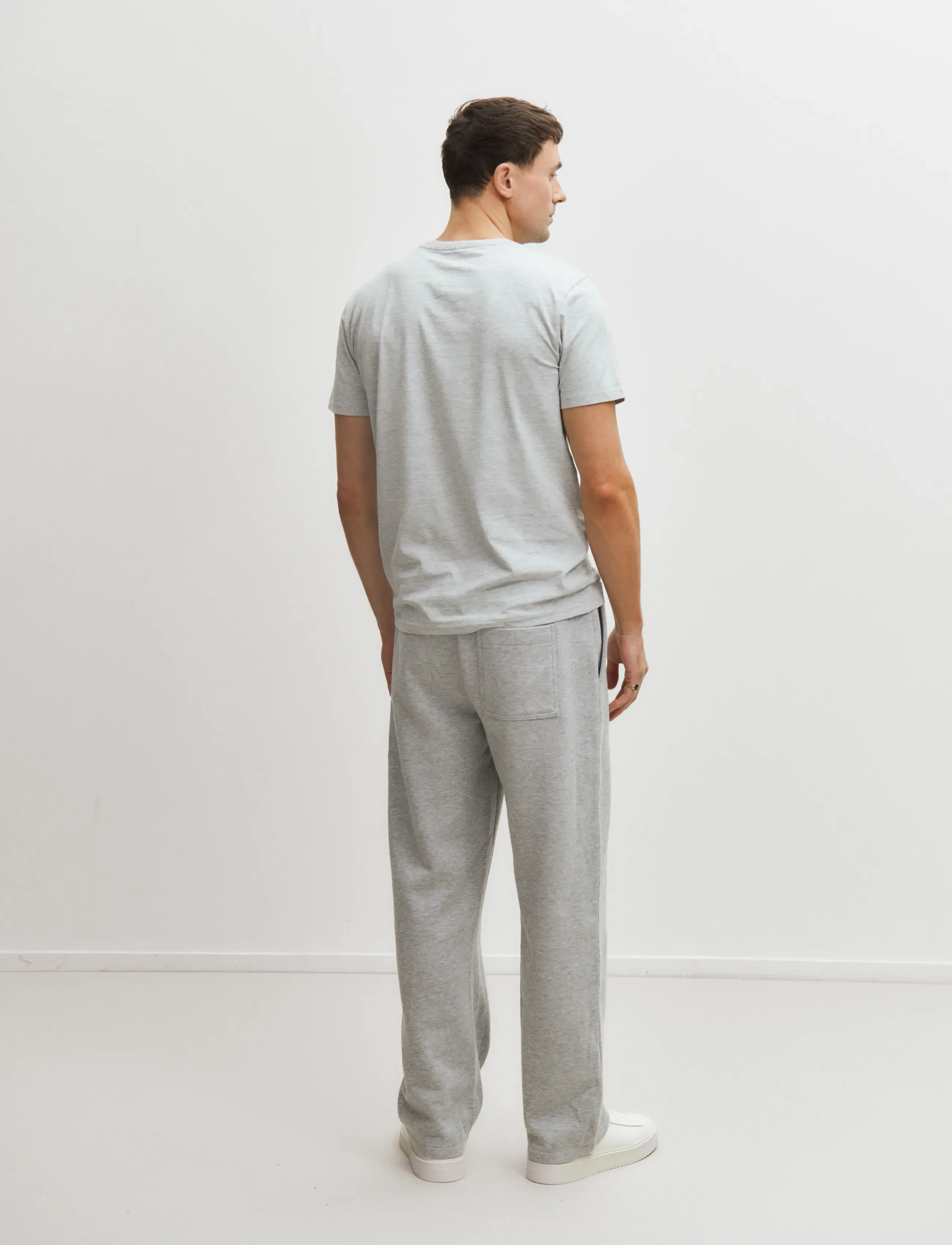 Enkel Studio - Sweat pants - joggingbyxor - grey mel - 5