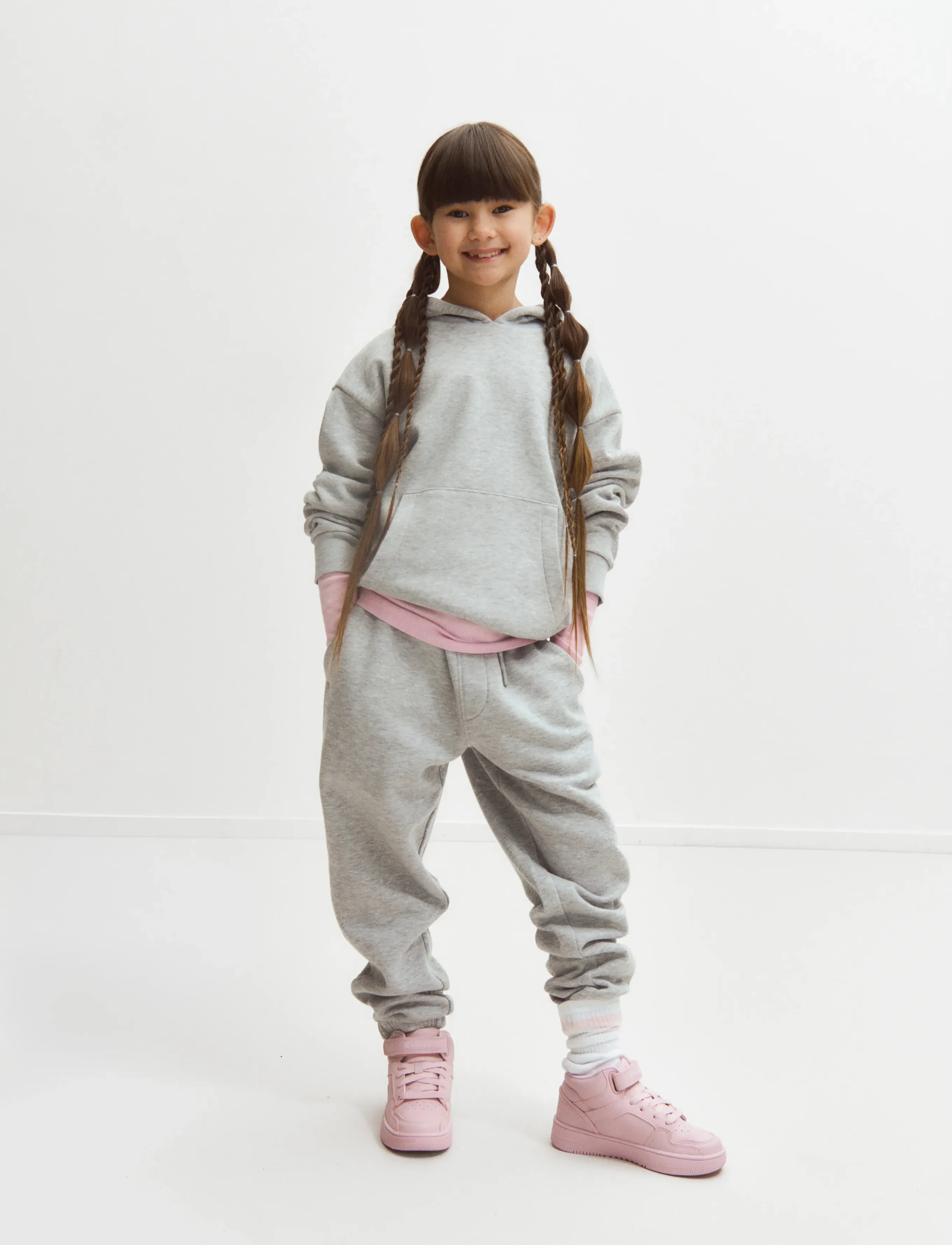 Enkel Studio Sweat Pants, 116, Unterteile, Grau - Sweatpants, Kinder