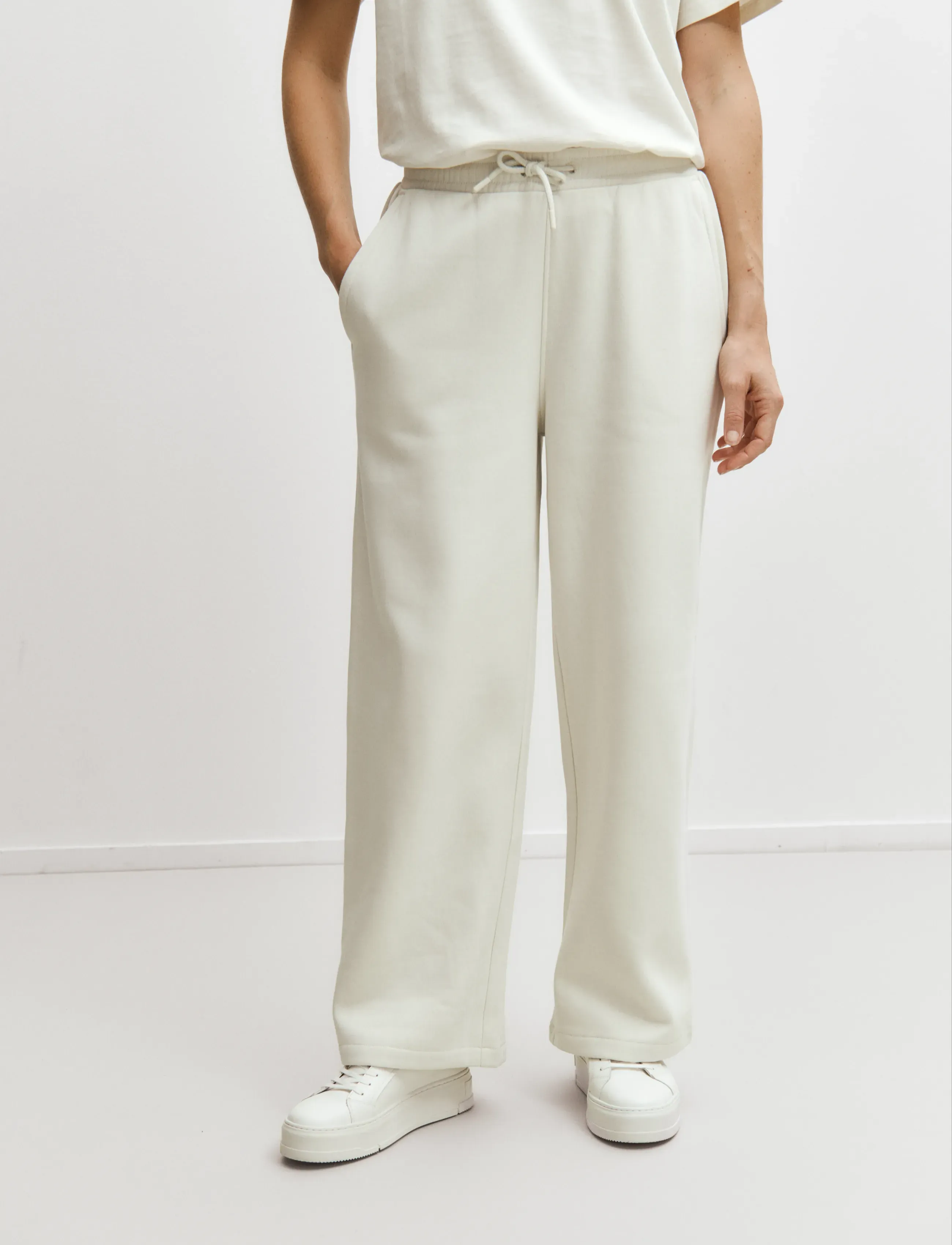Enkel Studio Sweat Pants, L, Unterteile, Creme - Sweatpants, Frauen