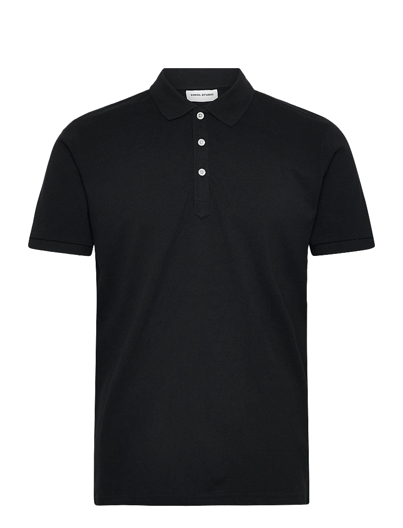 Enkel Studio - Polo shirt - strickmode - black - 0