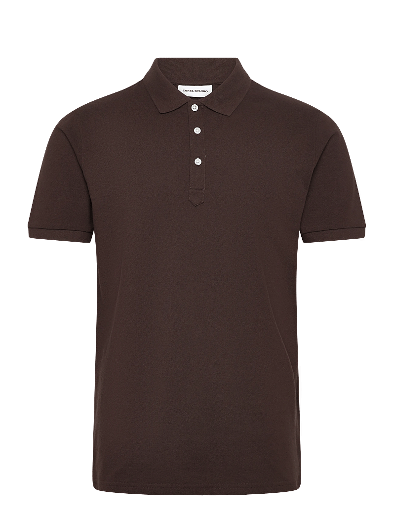 Enkel Studio - Polo shirt - kurzärmelig - brown - 0