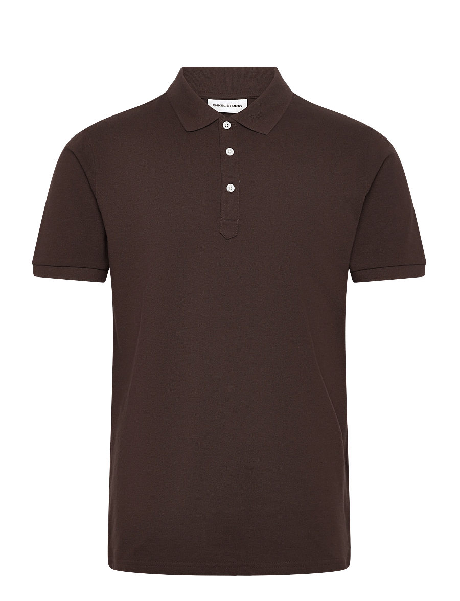 Enkel Studio - Polo shirt - kurzärmelig - brown - 0
