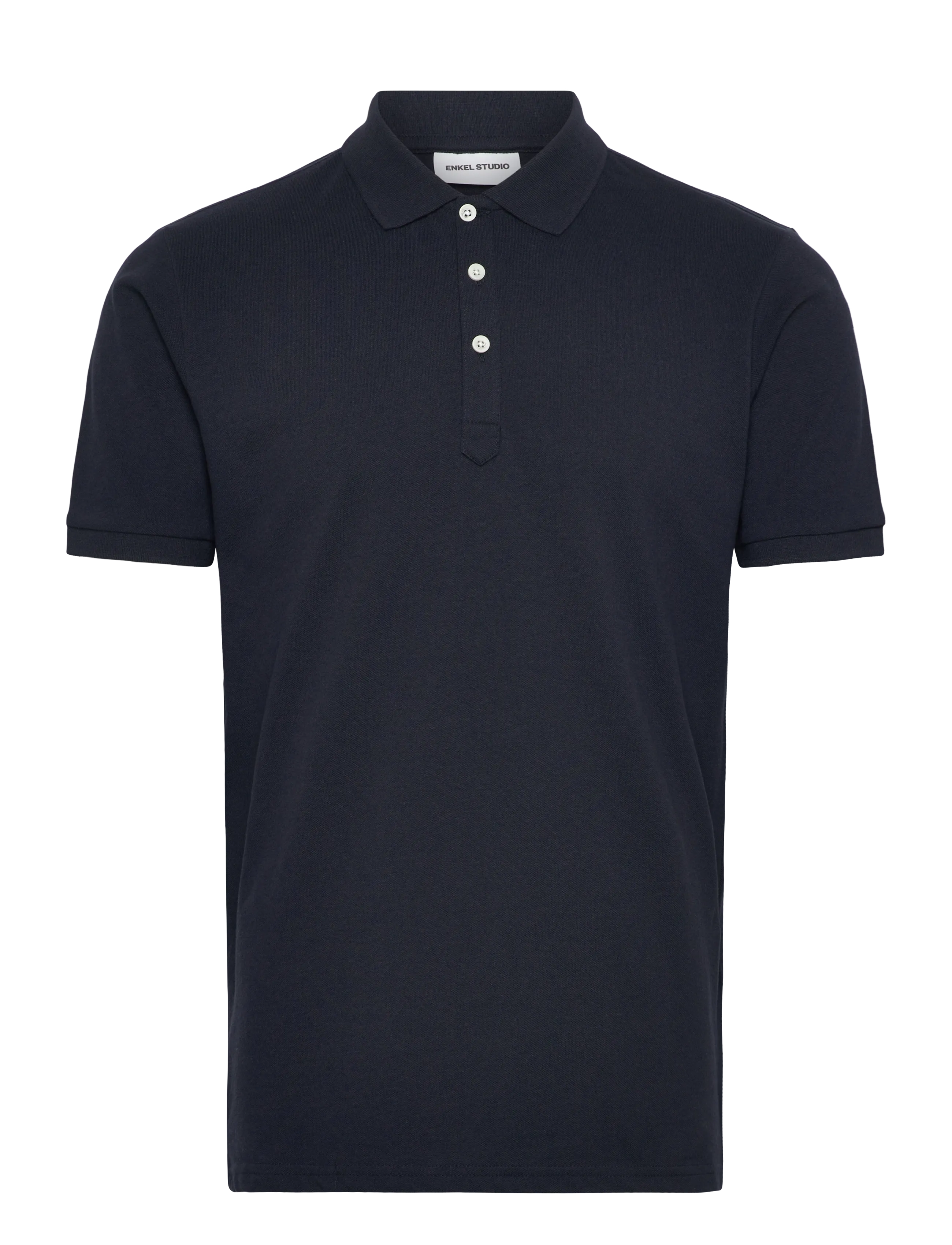 Enkel Studio Polo Shirt, Mænd, Polo Shirt, Navy, Str: XXXL