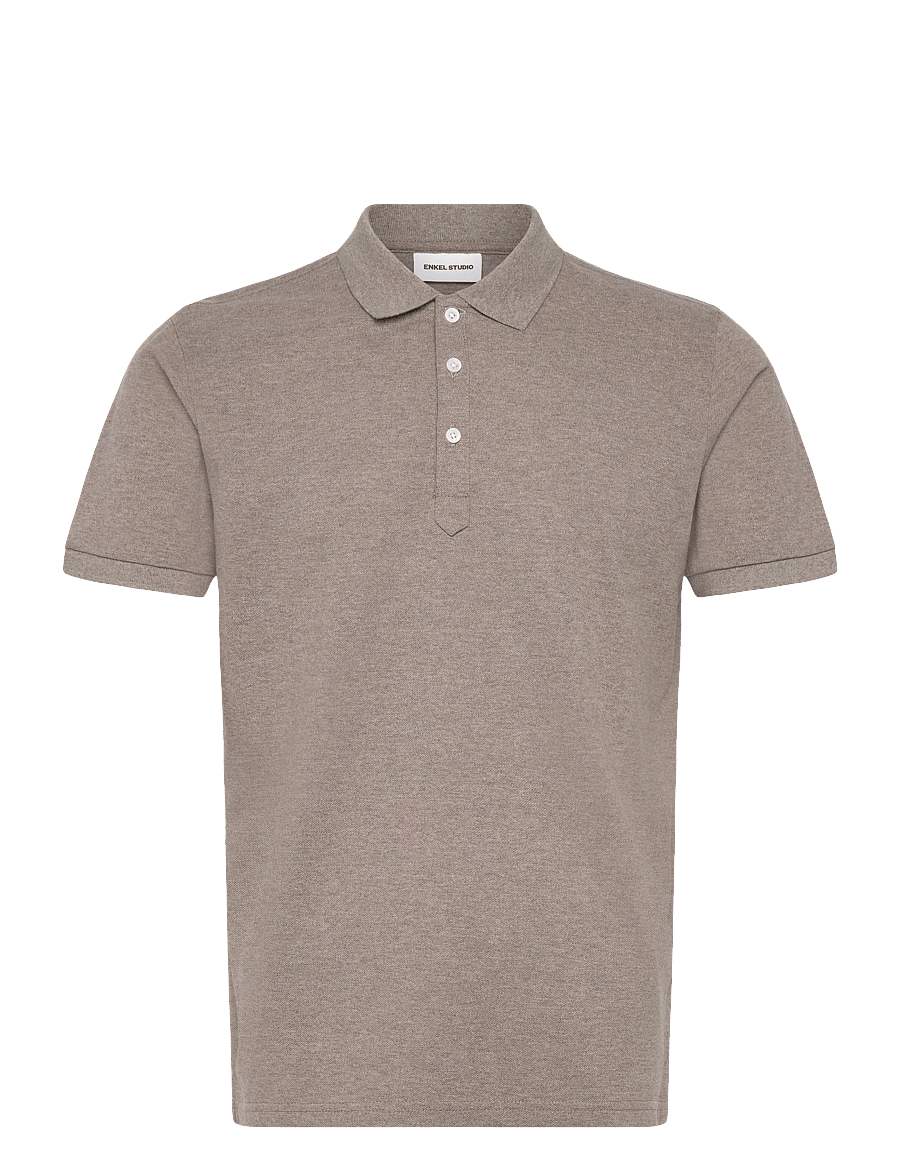 Enkel Studio - Polo shirt - kurzärmelig - stone - 0