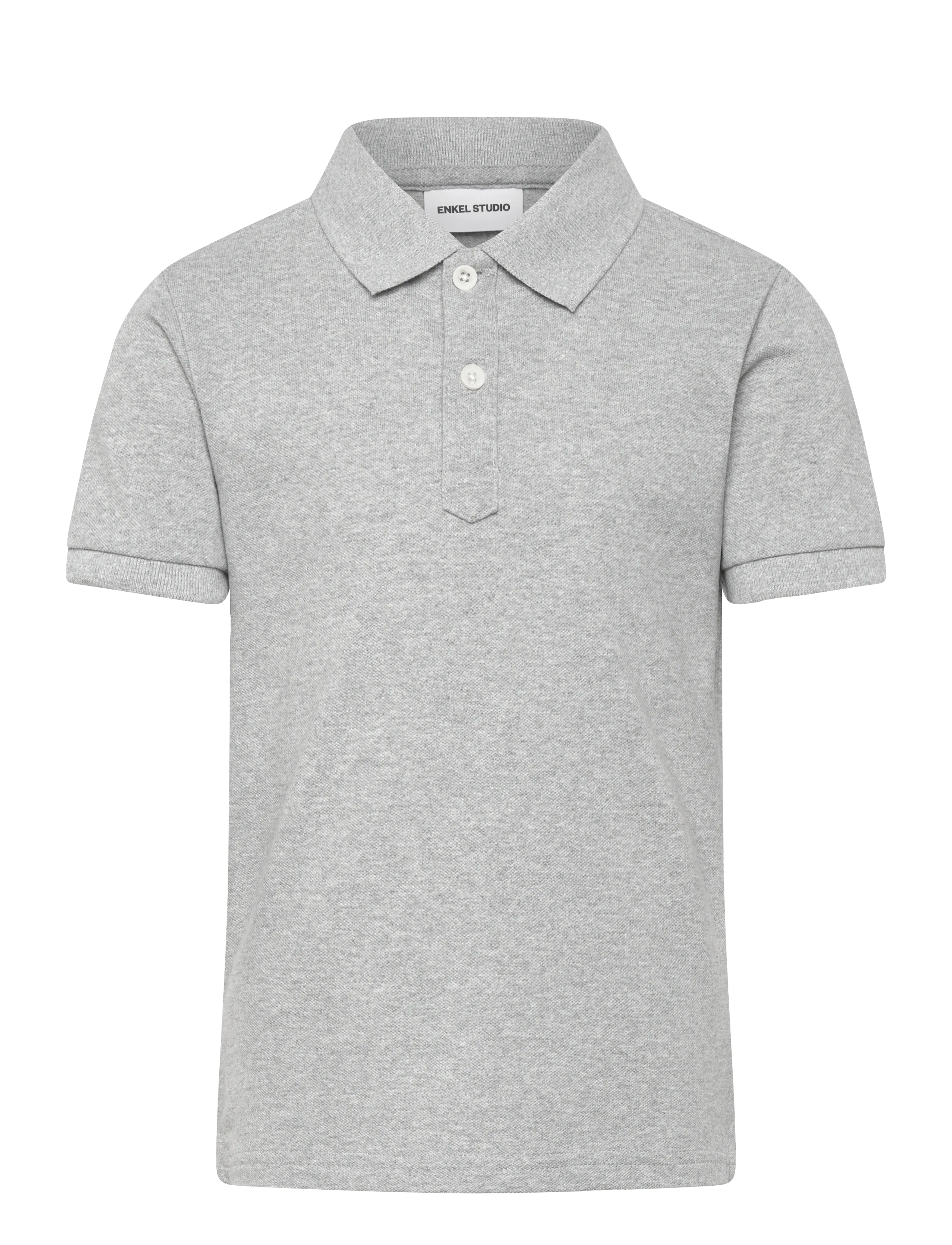 Enkel Studio Polo shirt - Tonåringar 140-182 - GREY MEL / grey