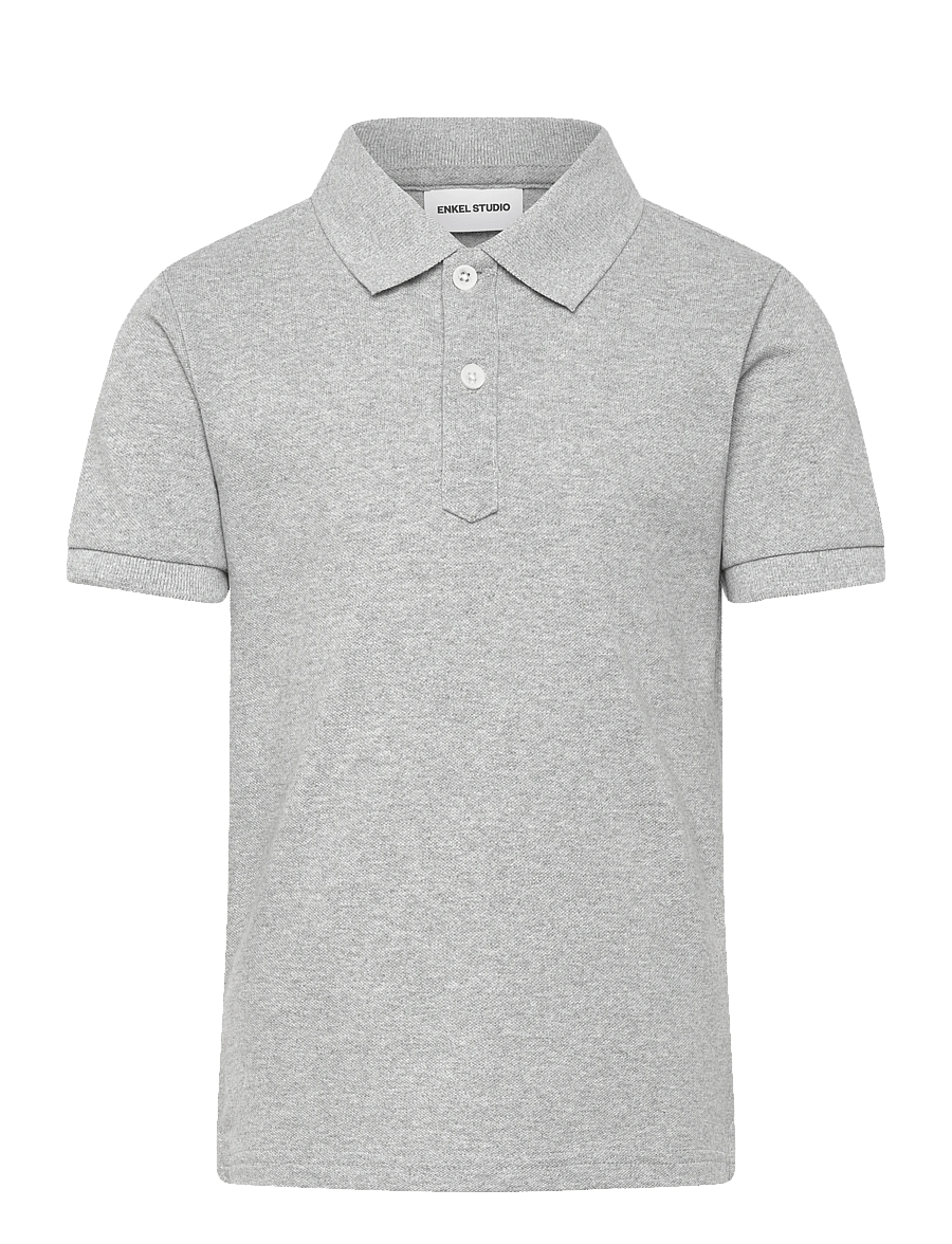 Enkel Studio - Polo shirt - kortärmade pikéer - grey mel - 1