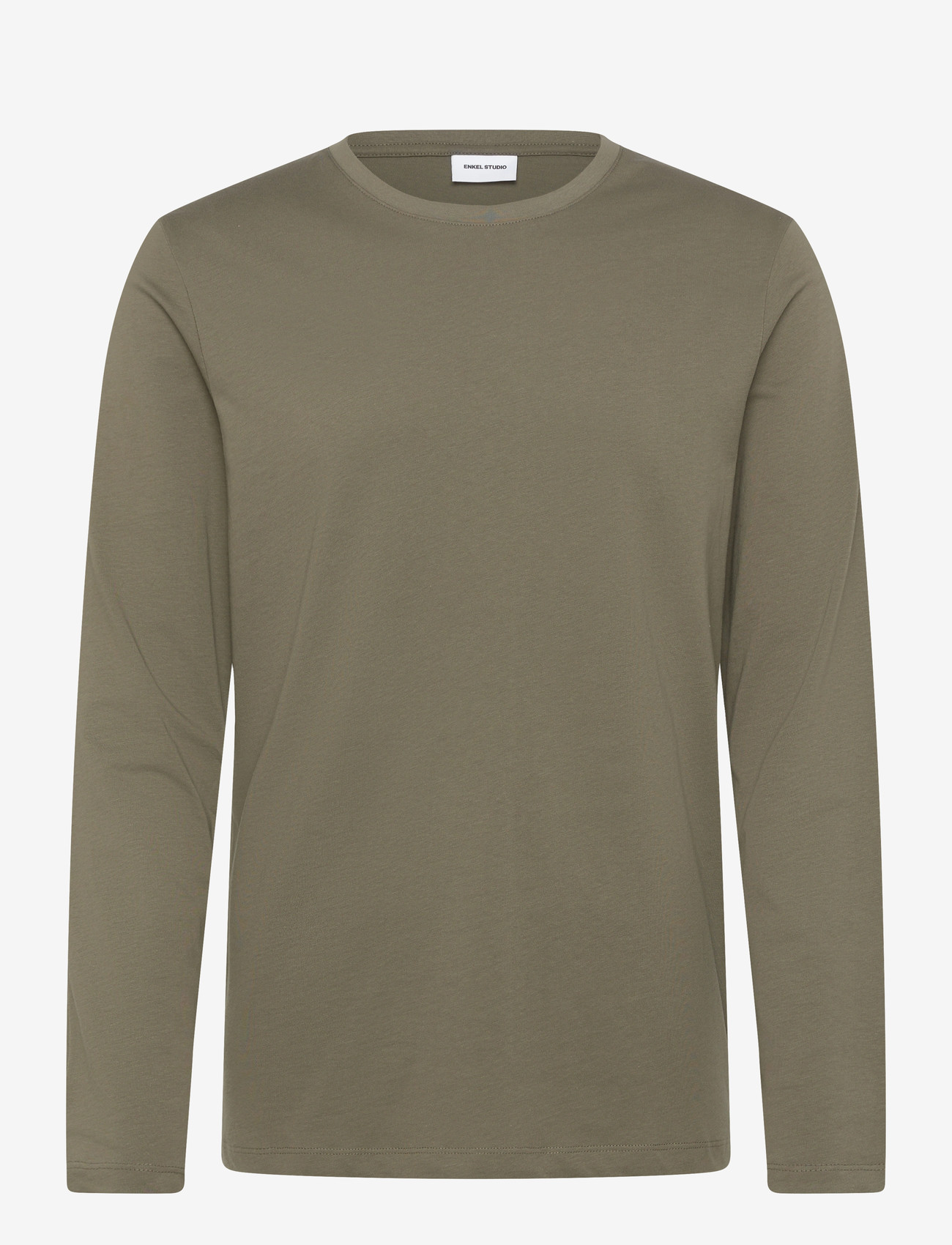 Enkel Studio - Basic o-neck tee L/S - langärmelig - army - 1