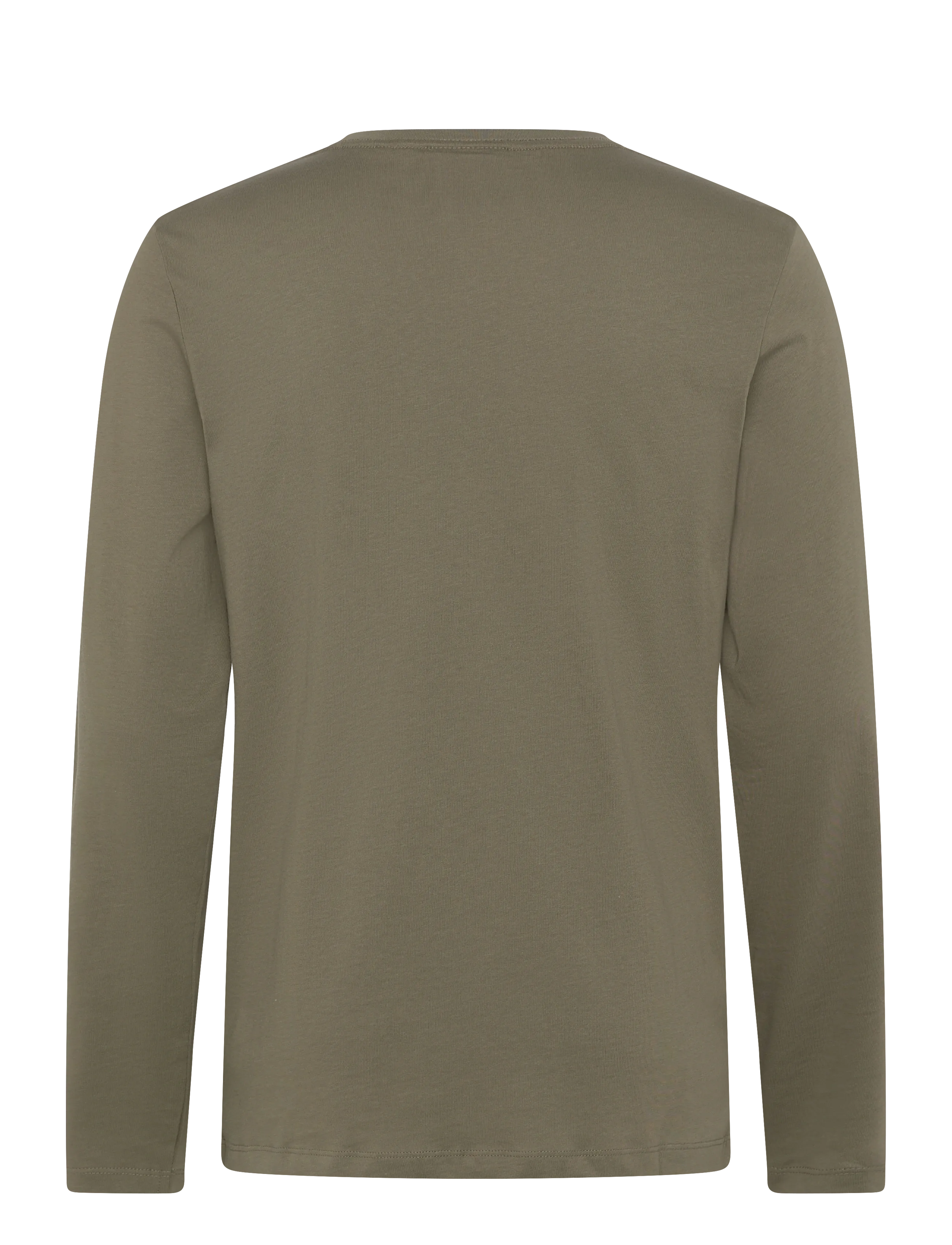 Enkel Studio - Basic o-neck tee L/S - long-sleeved t-shirts - army - 2
