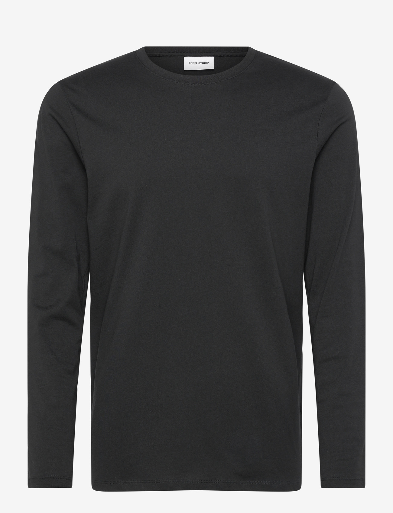 Enkel Studio - Basic o-neck tee L/S - langärmelig - black - 0