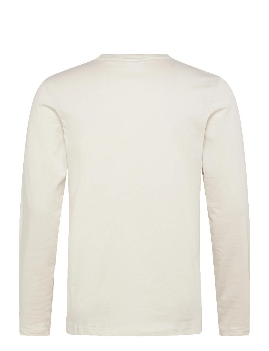 Enkel Studio - Basic o-neck tee L/S - long-sleeved t-shirts - bone white - 2