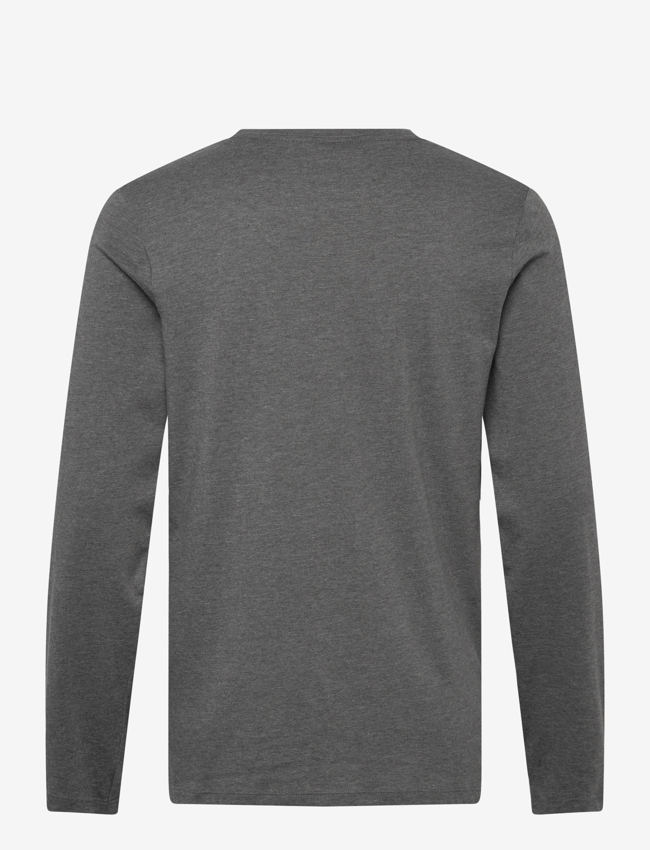 Enkel Studio - Basic o-neck tee L/S - laveste priser - dk grey - 2
