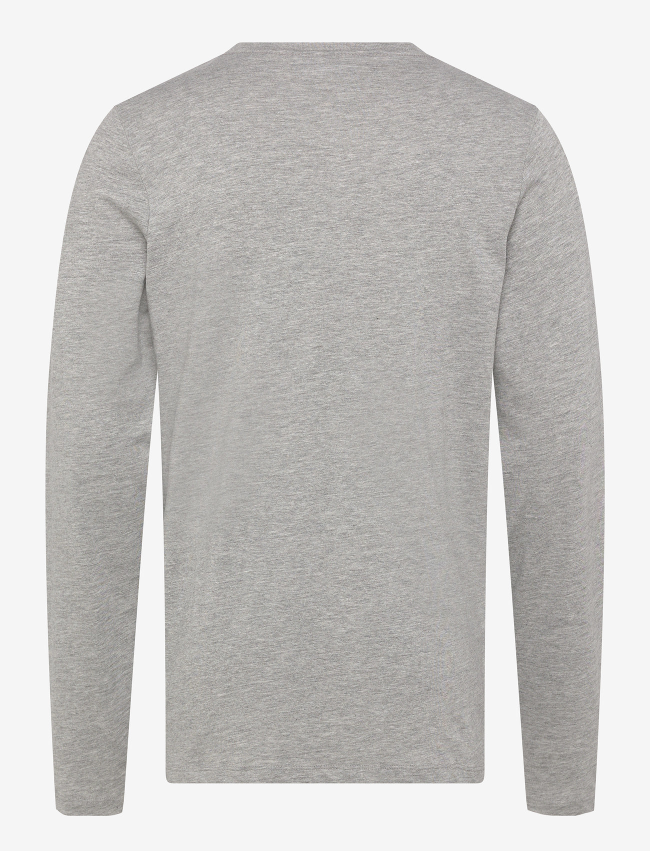 Enkel Studio - Basic o-neck tee L/S - laveste priser - grey mel - 2