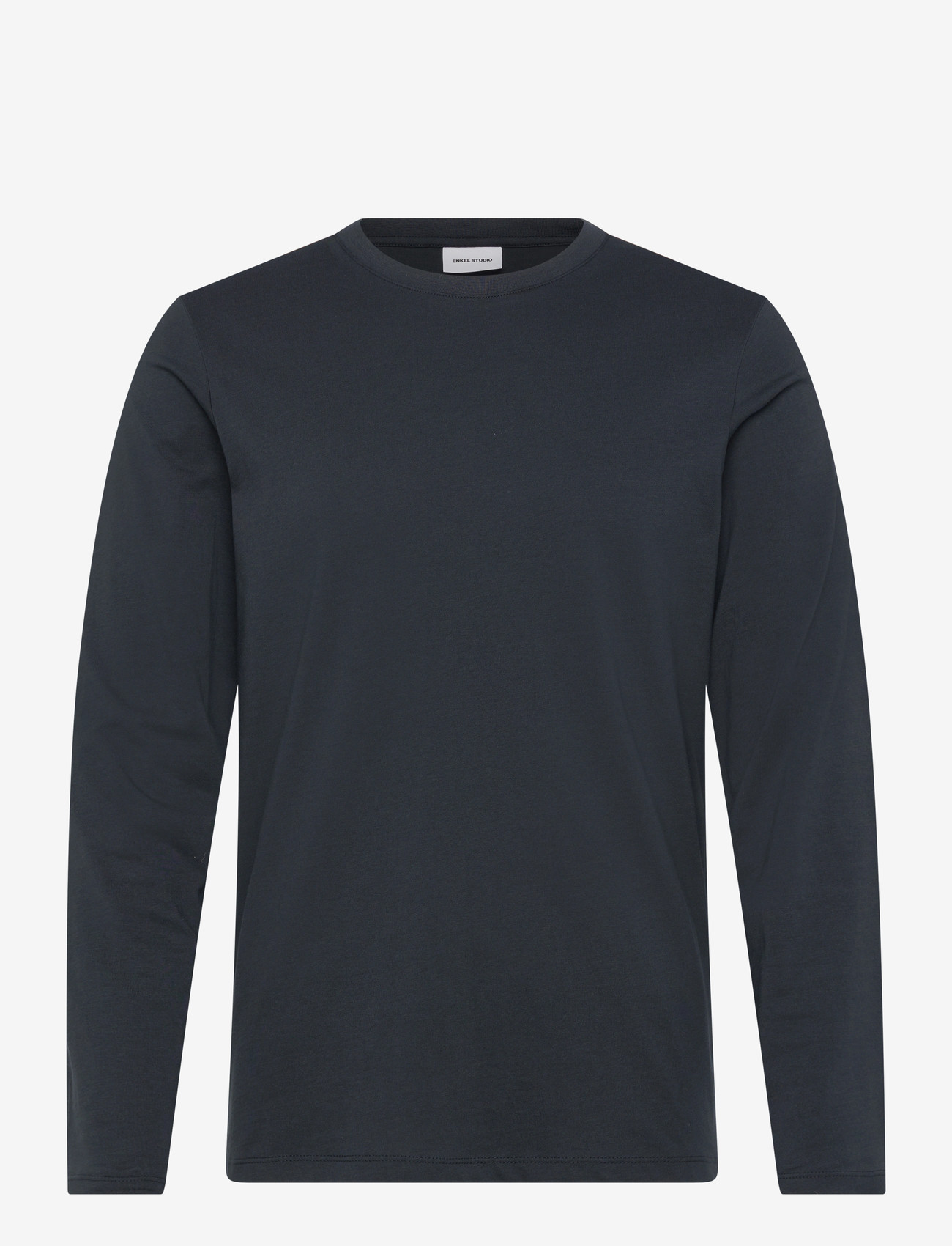 Enkel Studio - Basic o-neck tee L/S - lägsta priserna - navy - 1