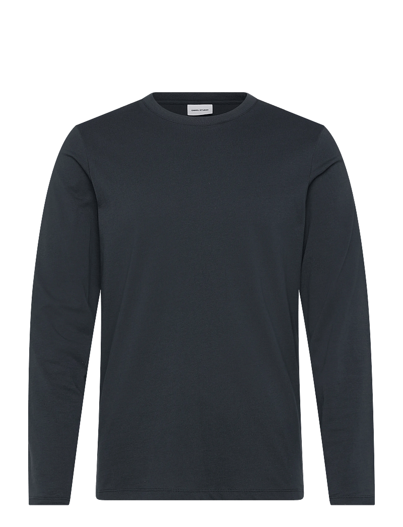 Enkel Studio - Basic o-neck tee L/S - pikkade varrukatega t-särgid - navy - 1