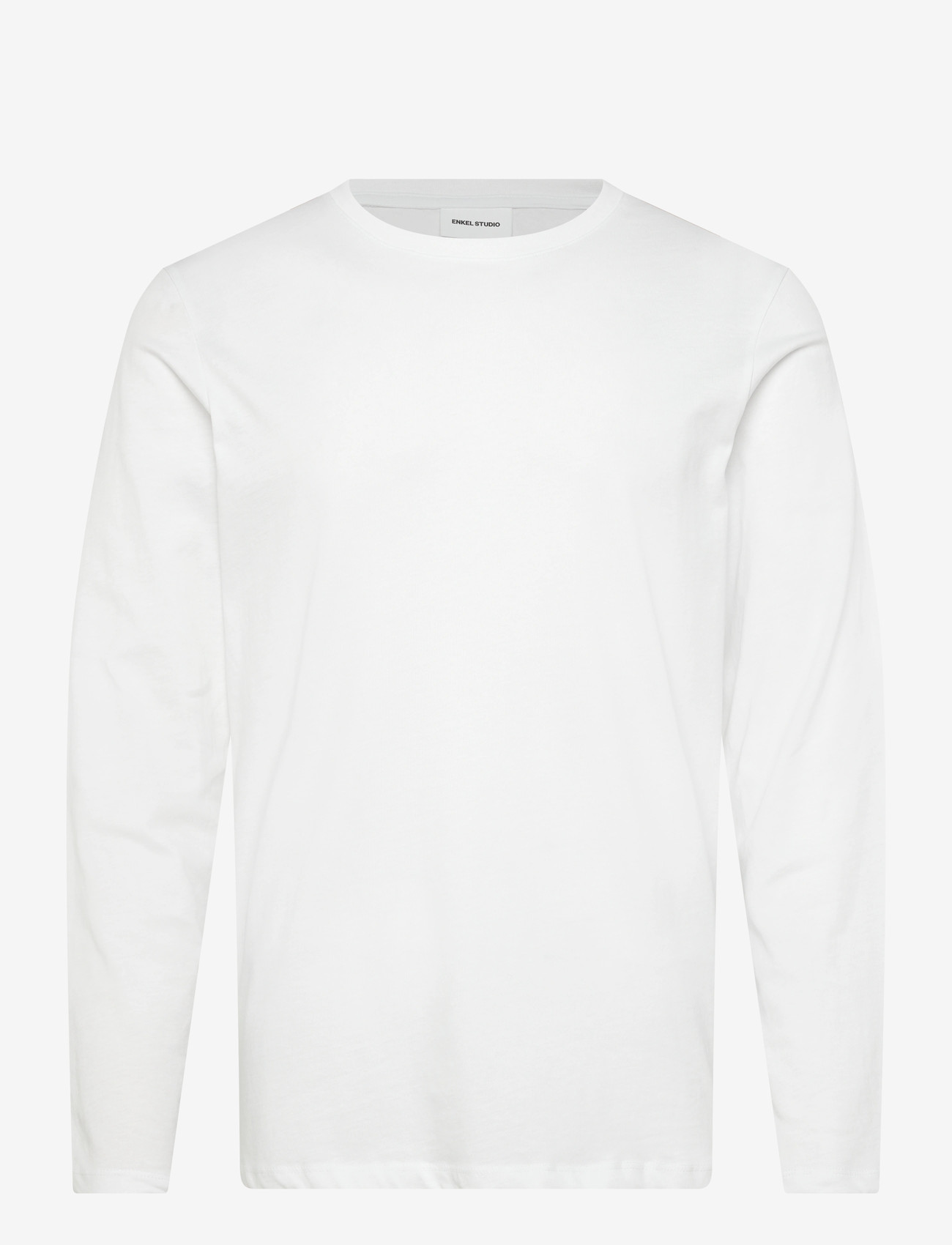 Enkel Studio - Basic o-neck tee L/S - madalaimad hinnad - white - 0