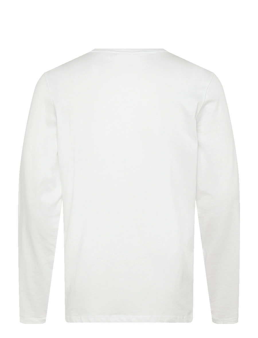 Enkel Studio - Basic o-neck tee L/S - long-sleeved t-shirts - white - 2