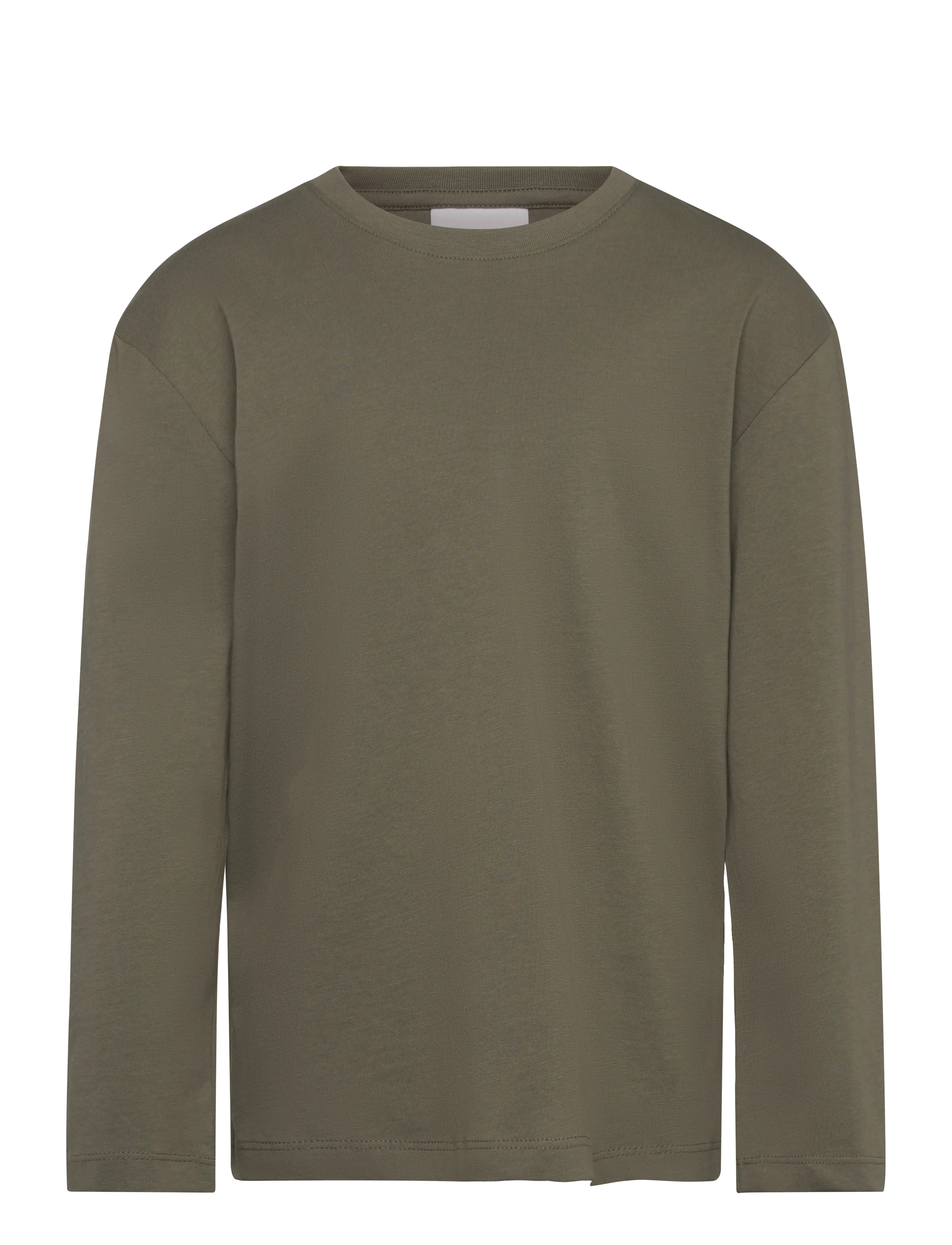 Enkel Studio Basic O-Neck Tee L/S, 116, T-shirts, Braun - Long-sleeved Kinder
