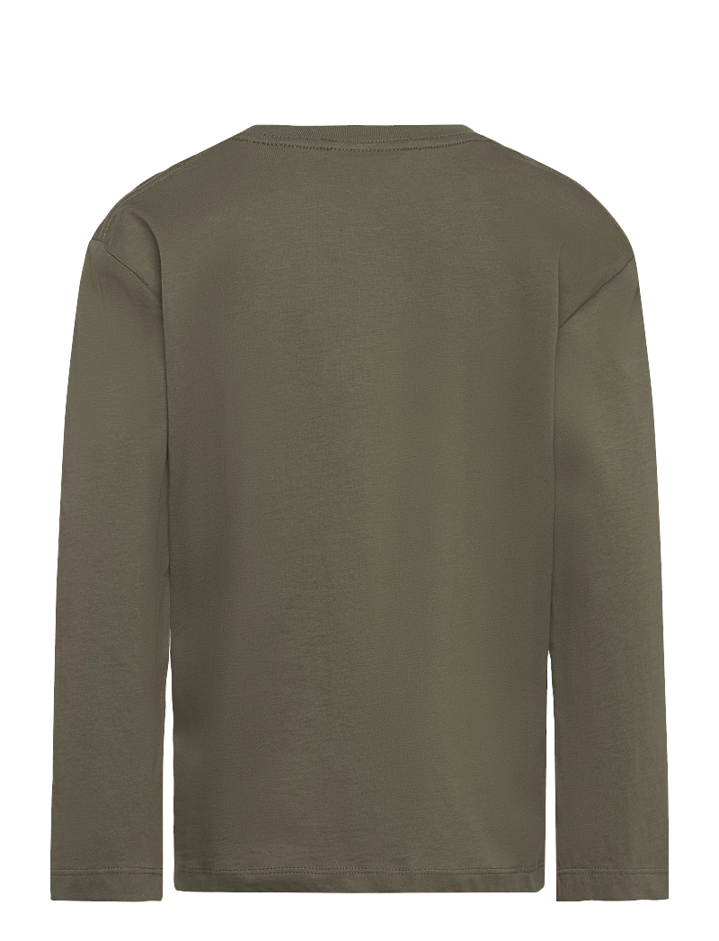 Enkel Studio - Basic o-neck tee L/S - langärmelig - army - 1