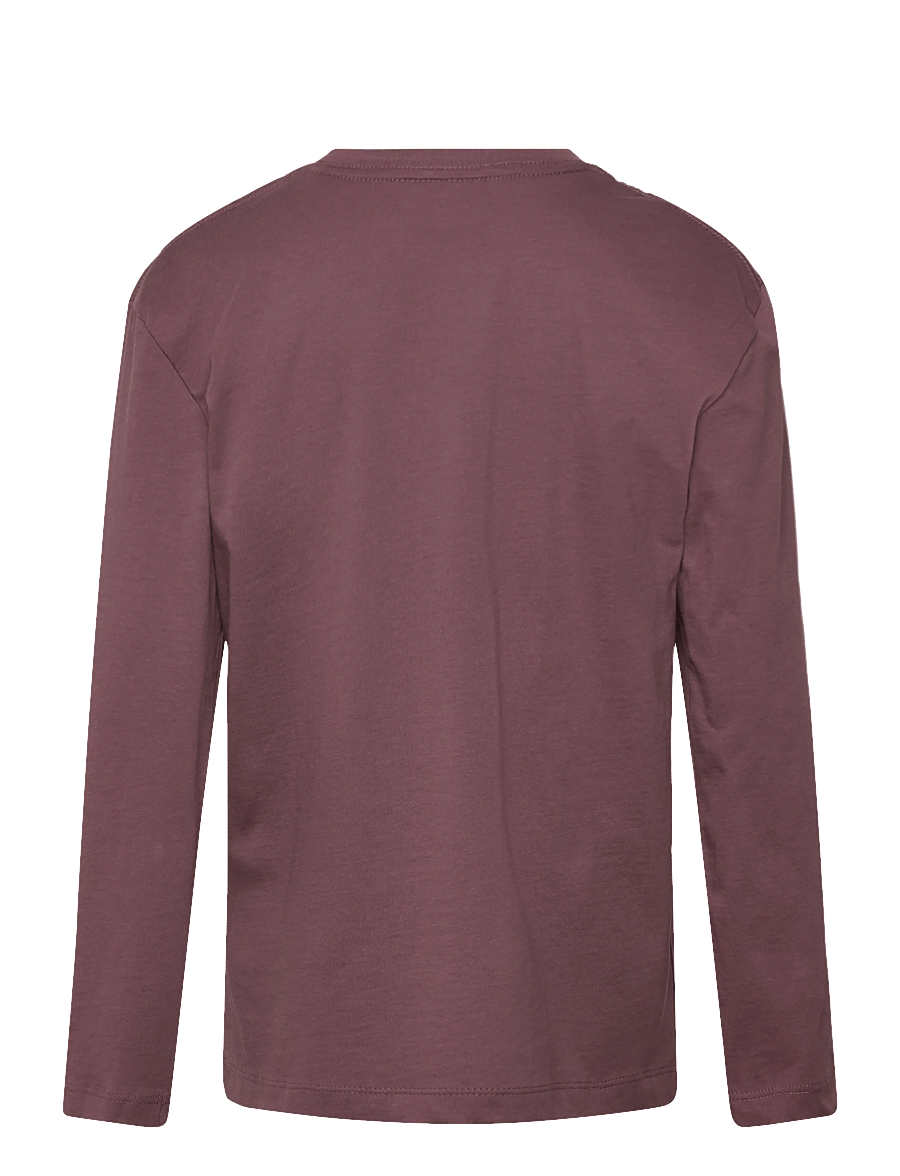 Enkel Studio - Basic o-neck tee L/S - langärmelig - berry red - 1
