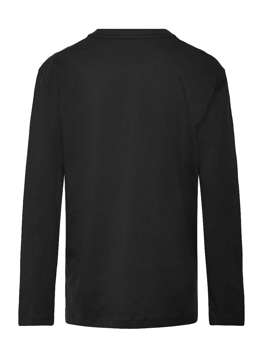 Enkel Studio - Basic o-neck tee L/S - långärmade t-shirts - black - 1