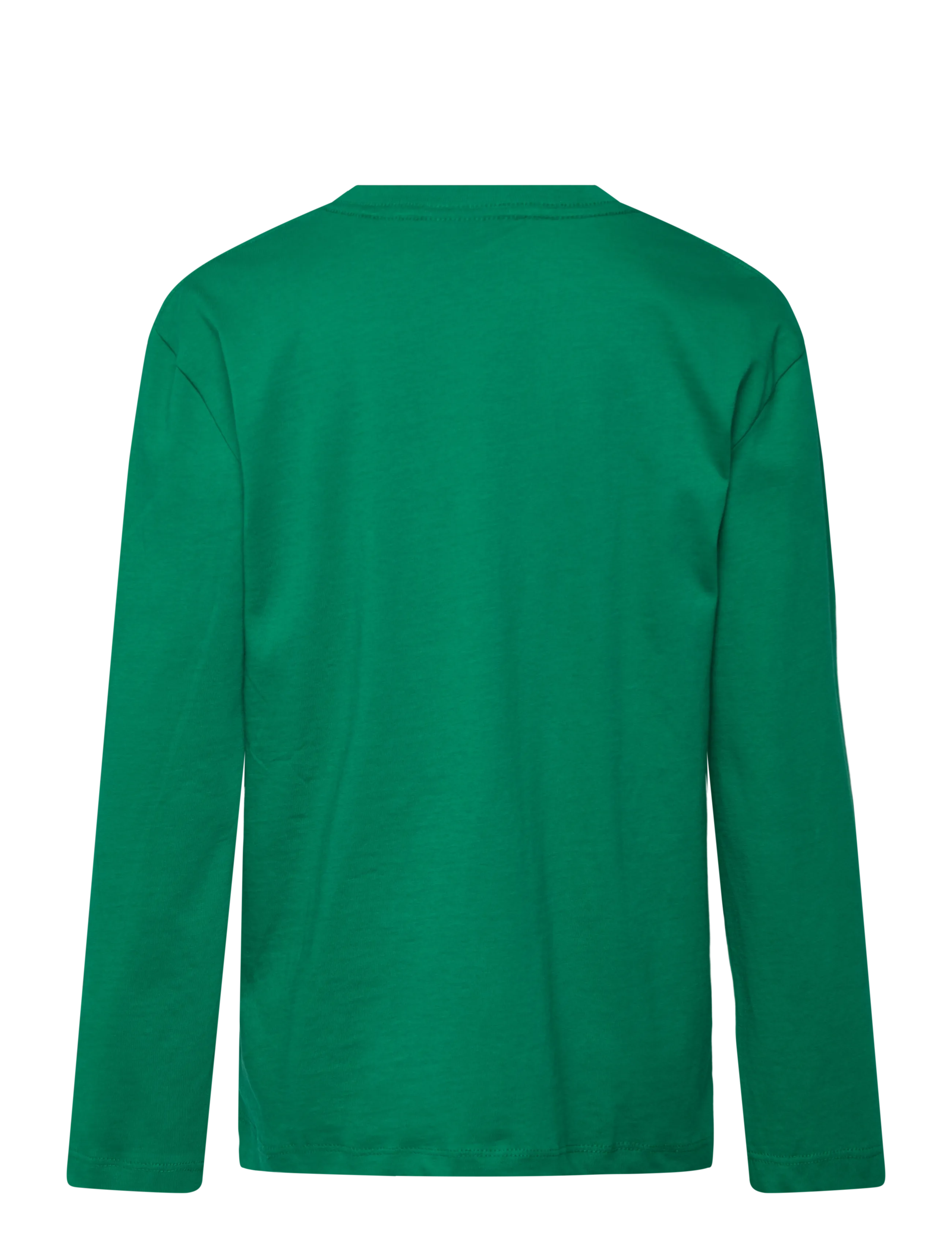 Enkel Studio - Basic o-neck tee L/S - long-sleeved t-shirts - bright green - 1