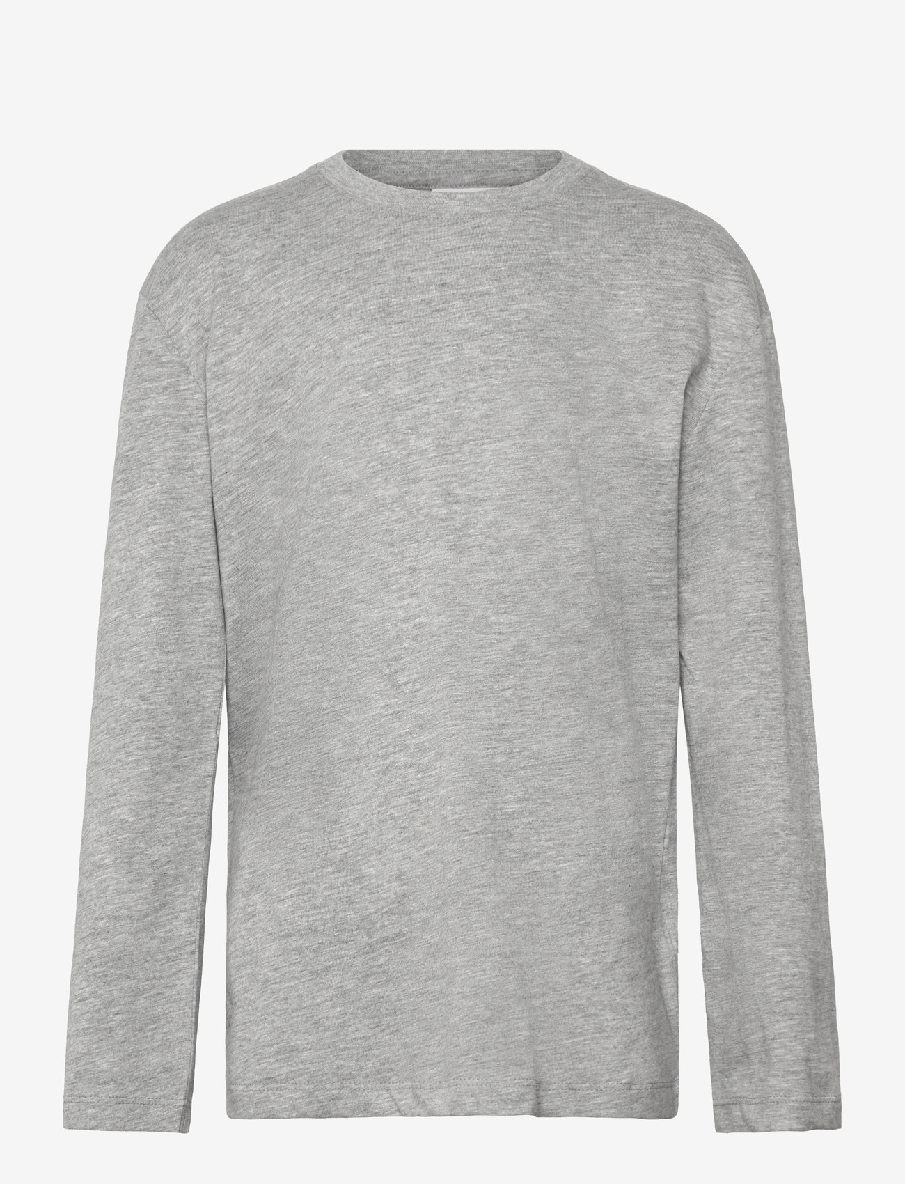 Enkel Studio - Basic o-neck tee L/S - langärmelig - grey mel - 0