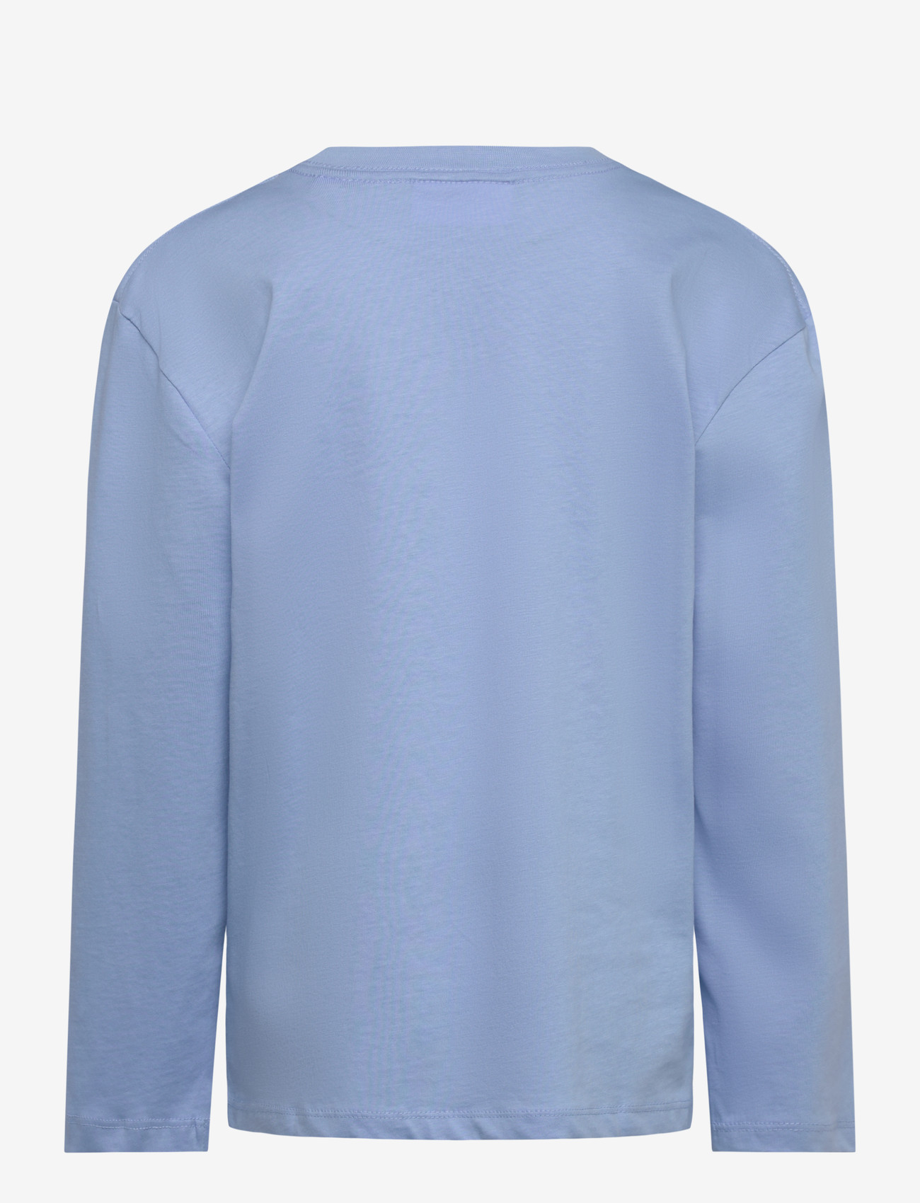 Enkel Studio - Basic o-neck tee L/S - langærmede t-shirts - lt blue - 1