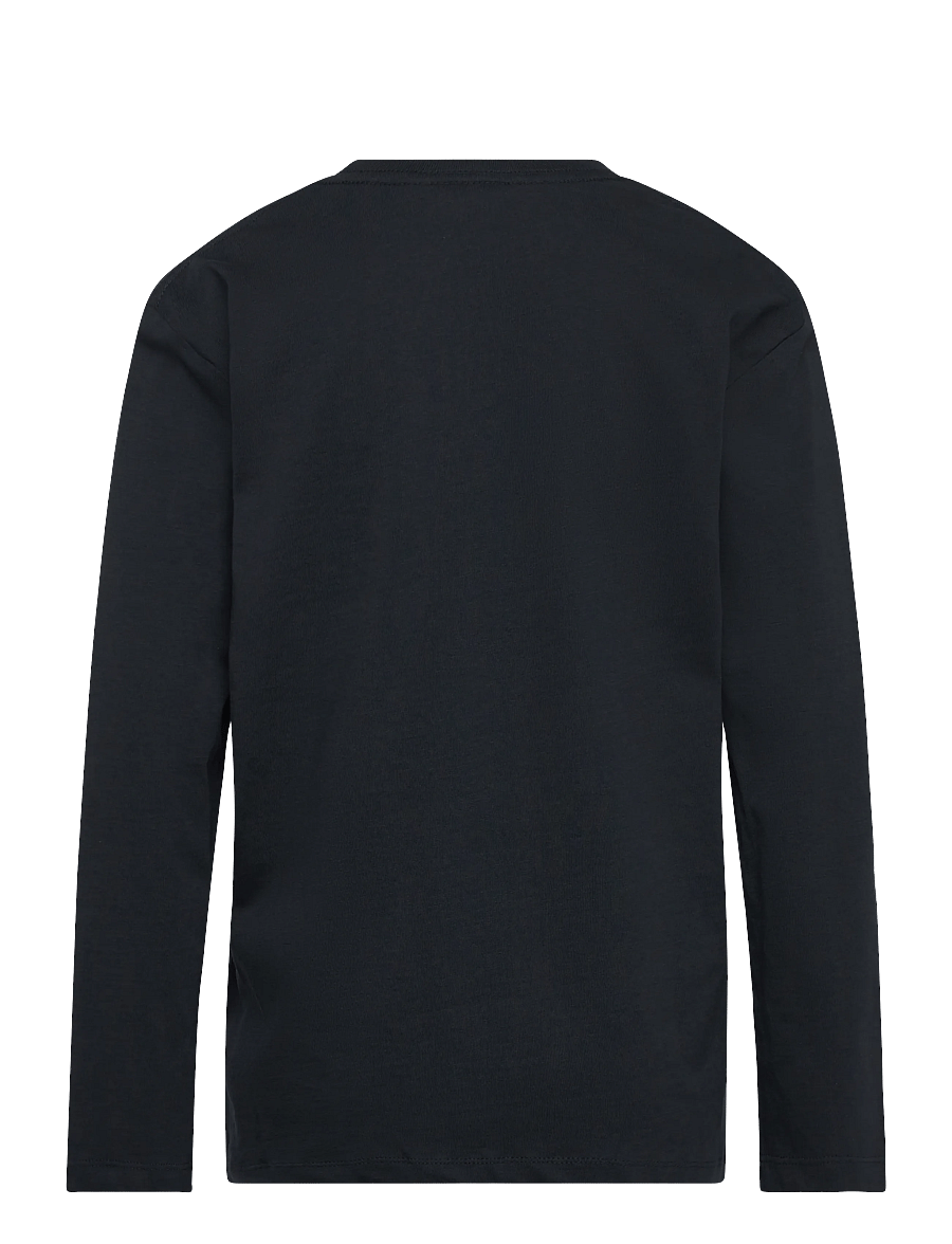 Enkel Studio - Basic o-neck tee L/S - långärmade t-shirts - navy - 1
