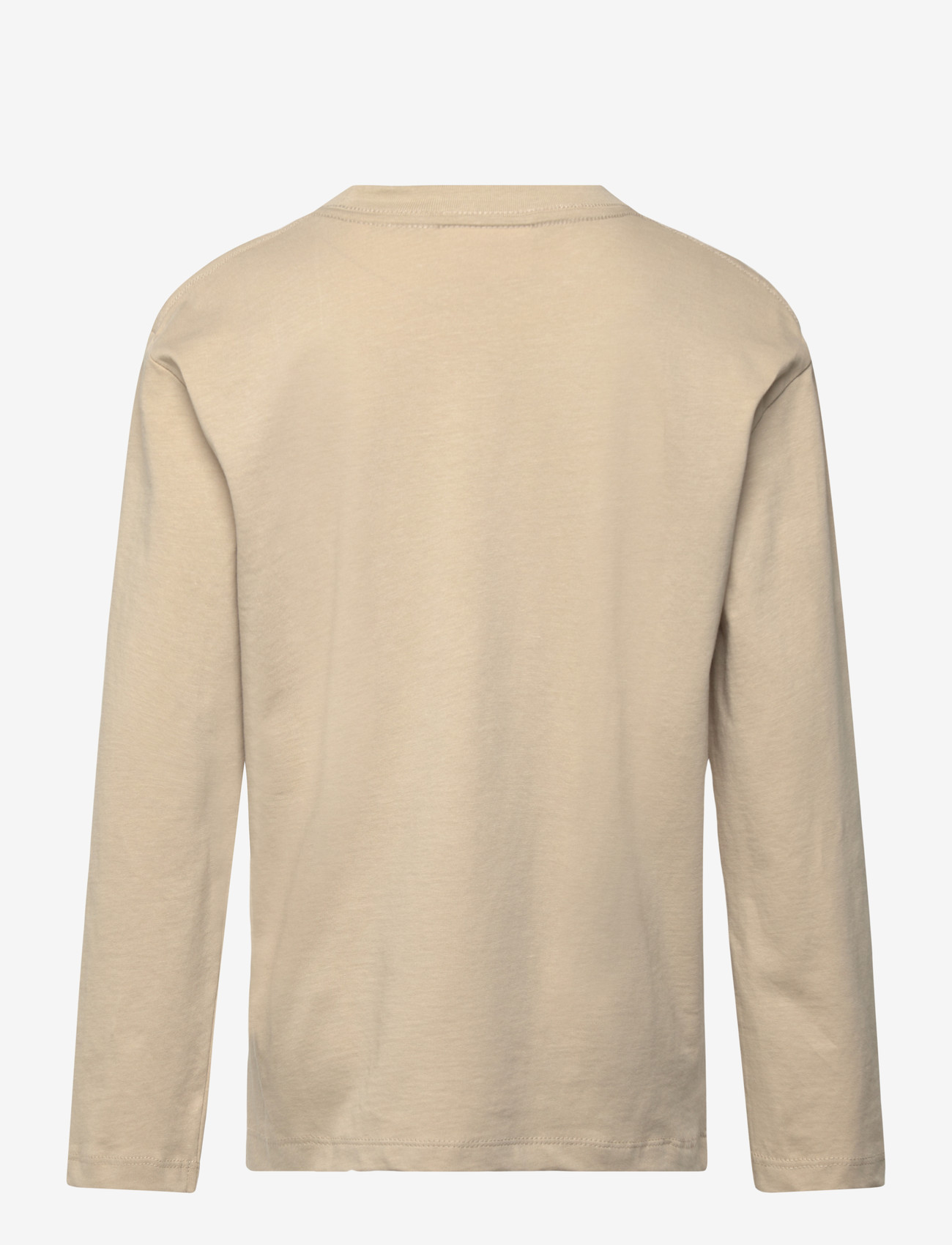 Enkel Studio - Basic o-neck tee L/S - langærmede t-shirts - stone - 1