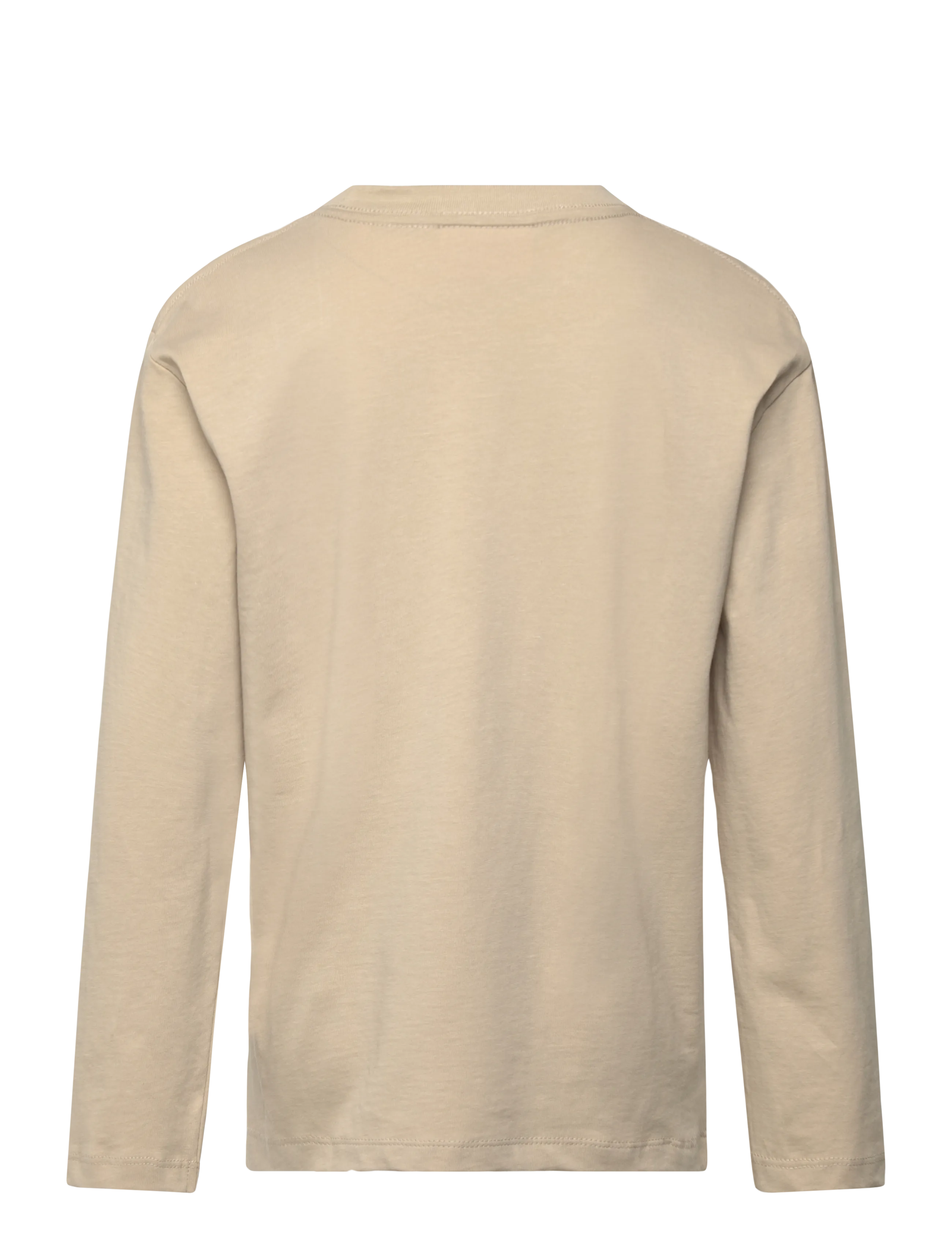 Enkel Studio - Basic o-neck tee L/S - langærmede t-shirts - stone - 1
