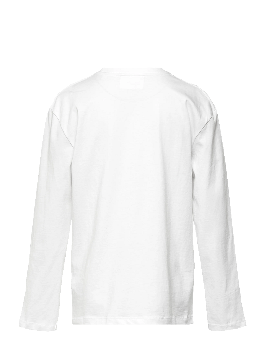 Enkel Studio - Basic o-neck tee L/S - marškinėliai ilgomis rankovėmis - white - 2