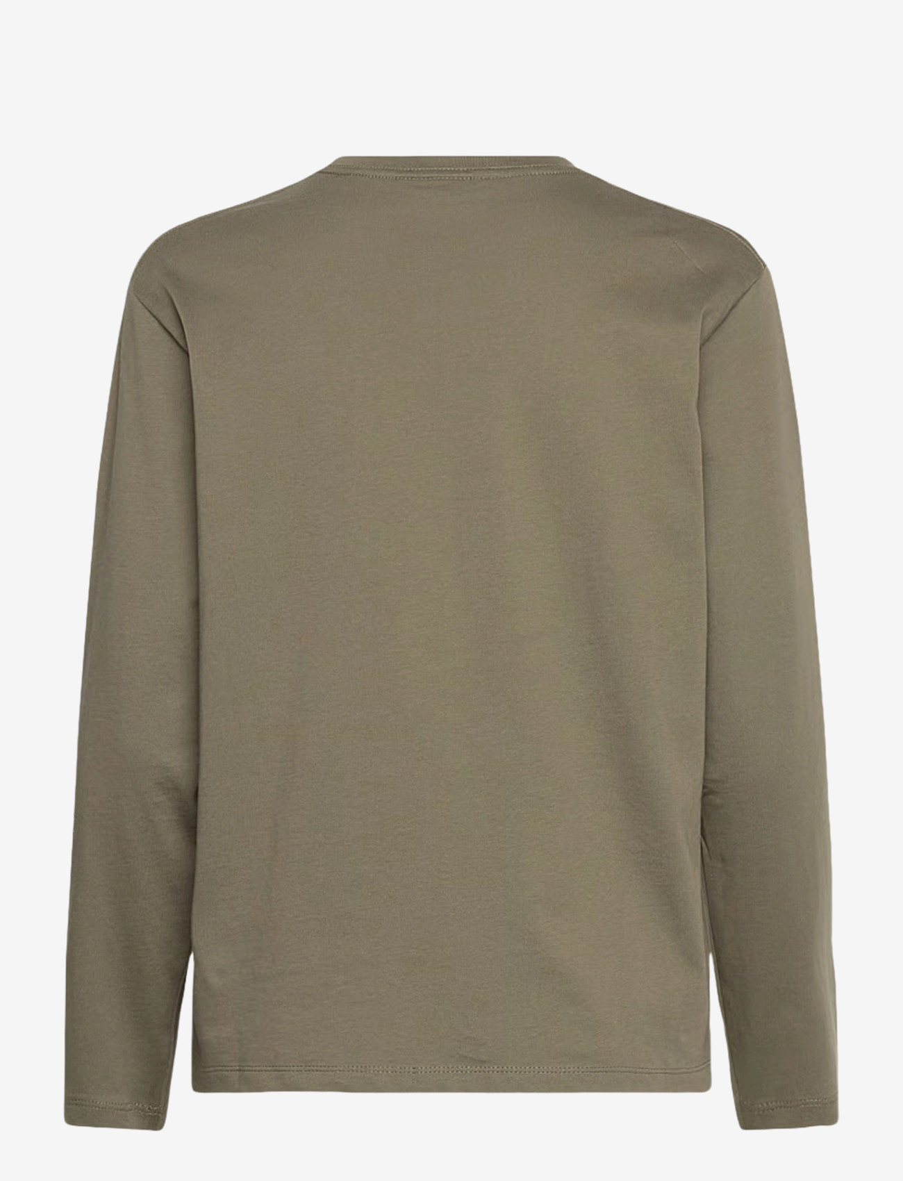 Enkel Studio - Basic o-neck tee L/S - laveste priser - army - 2
