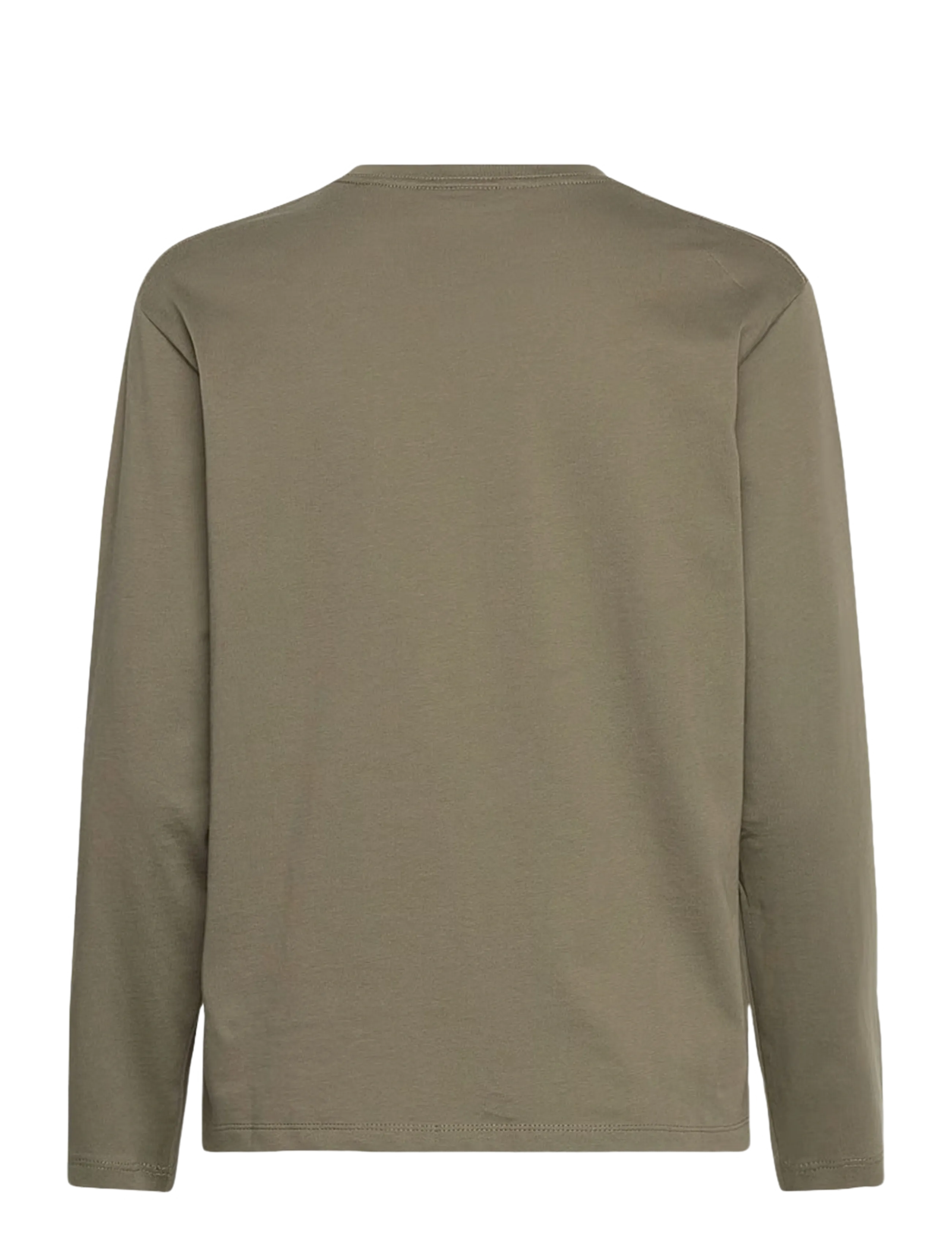 Enkel Studio - Basic o-neck tee L/S - die niedrigsten preise - army - 2